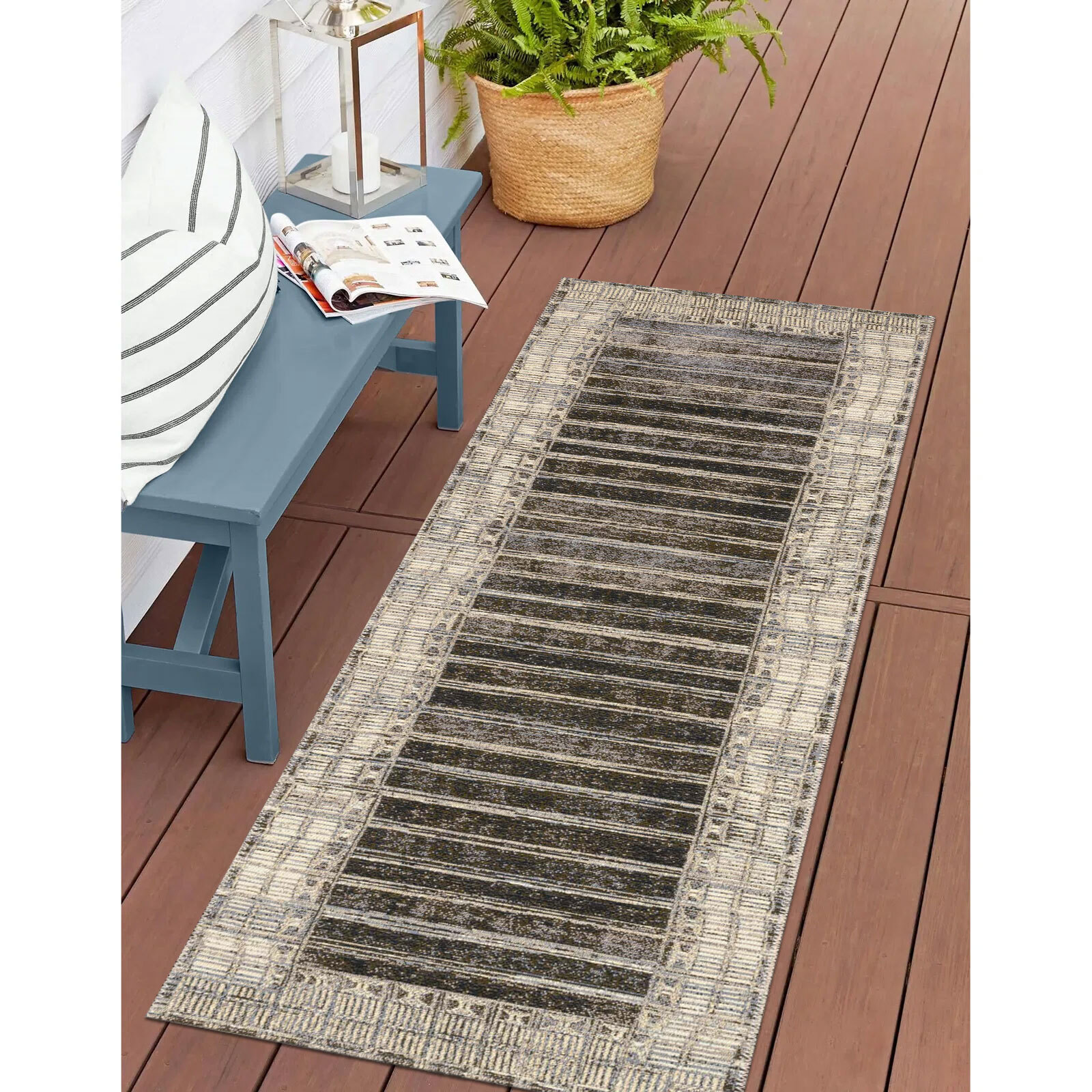 Aperto Striped Flatweave Rug