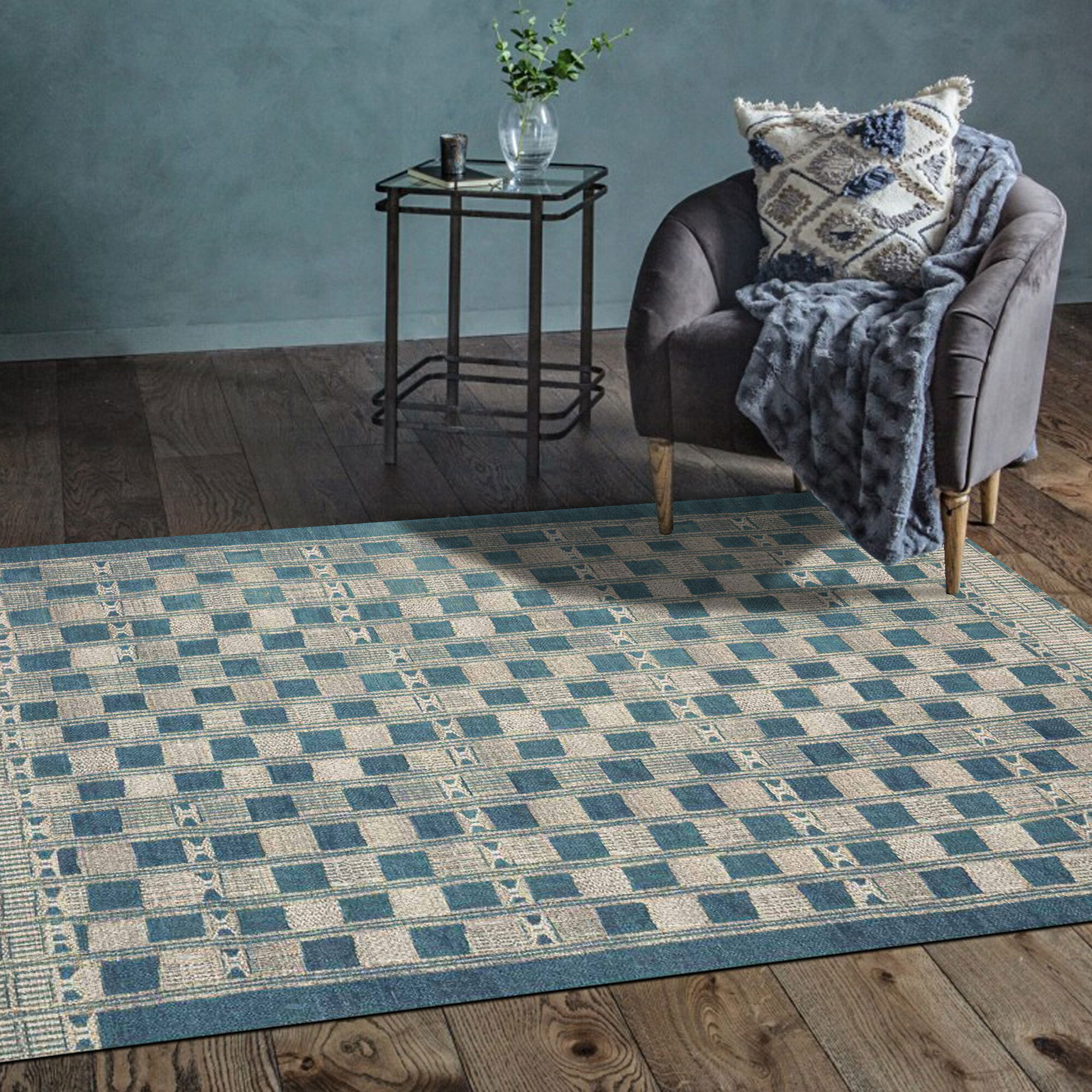 Aperto Geometric Flatweave Rug