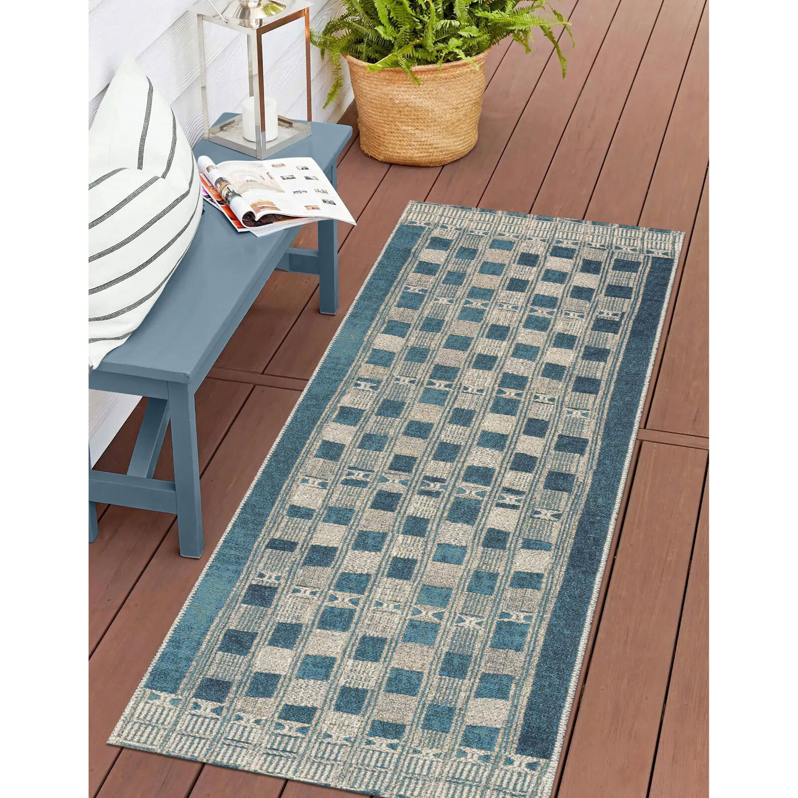 Aperto Geometric Flatweave Rug