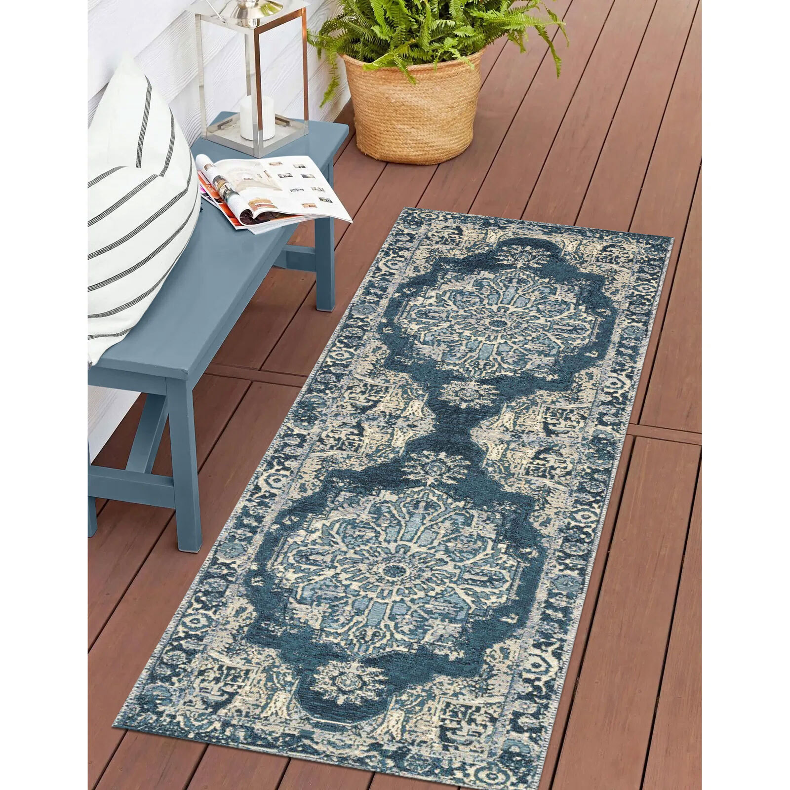 Aperto Blue Medallion Rug