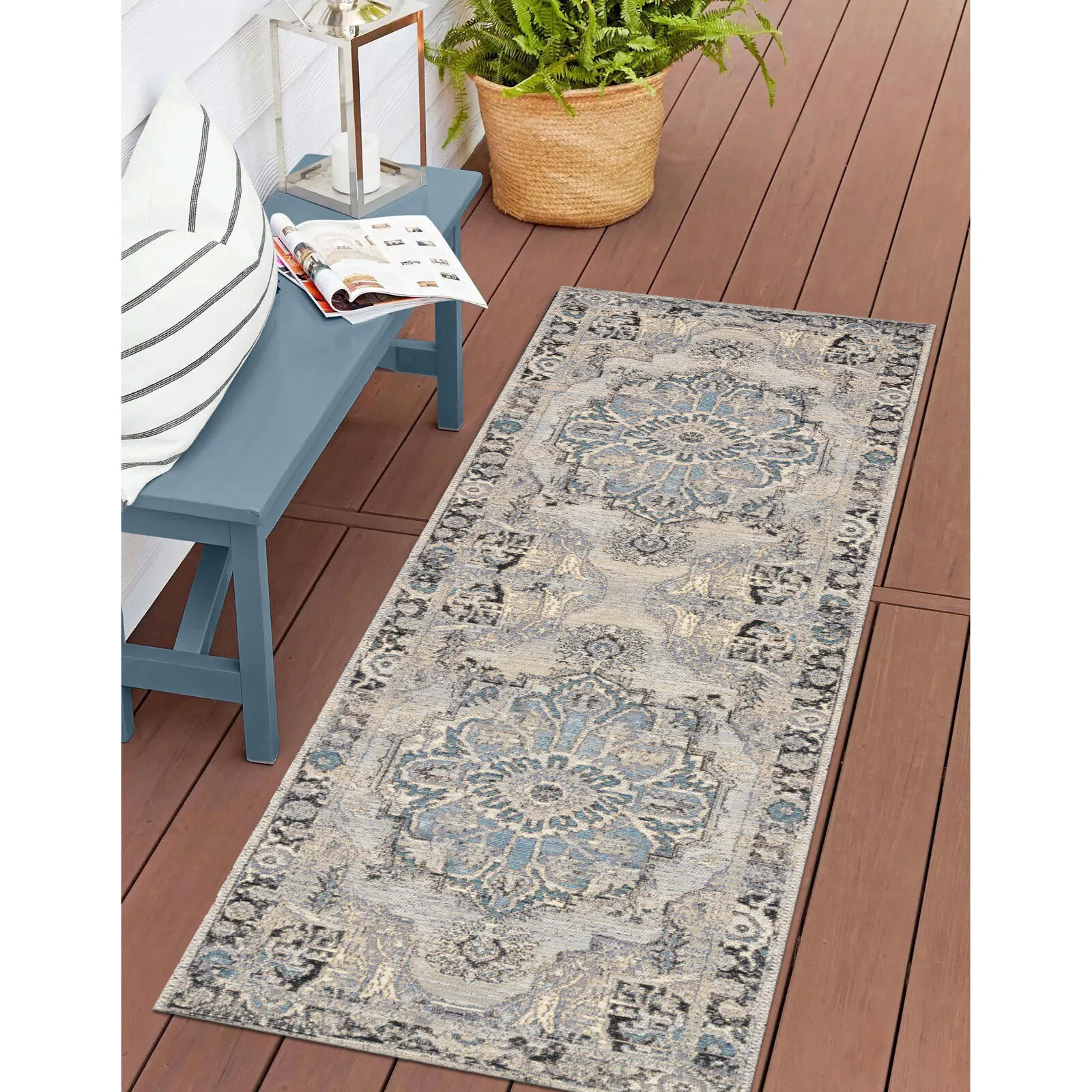 Aperto Medallion Flatweave Rug