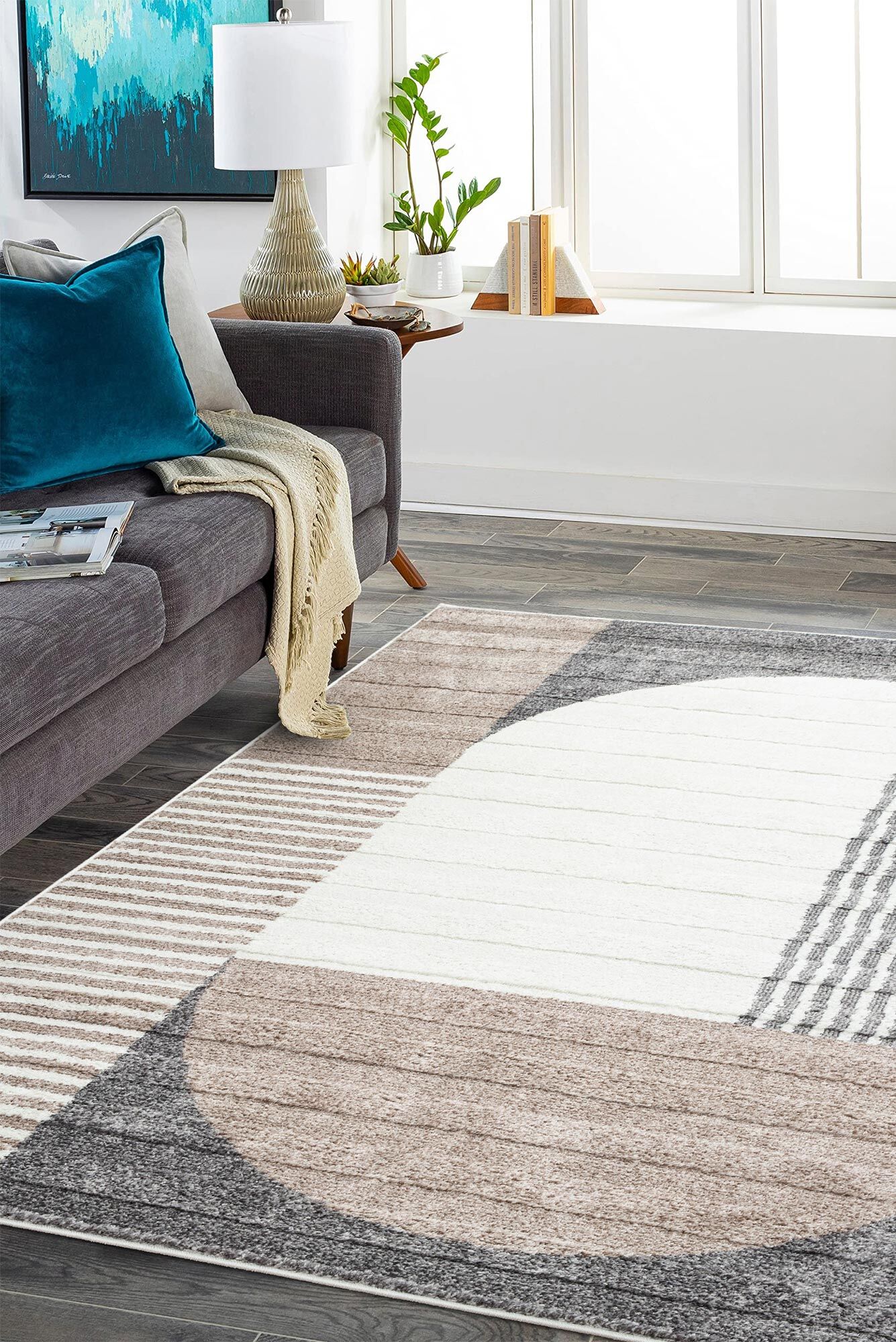 Austin Geometric Striped Rug(Size 230 x 160cm)