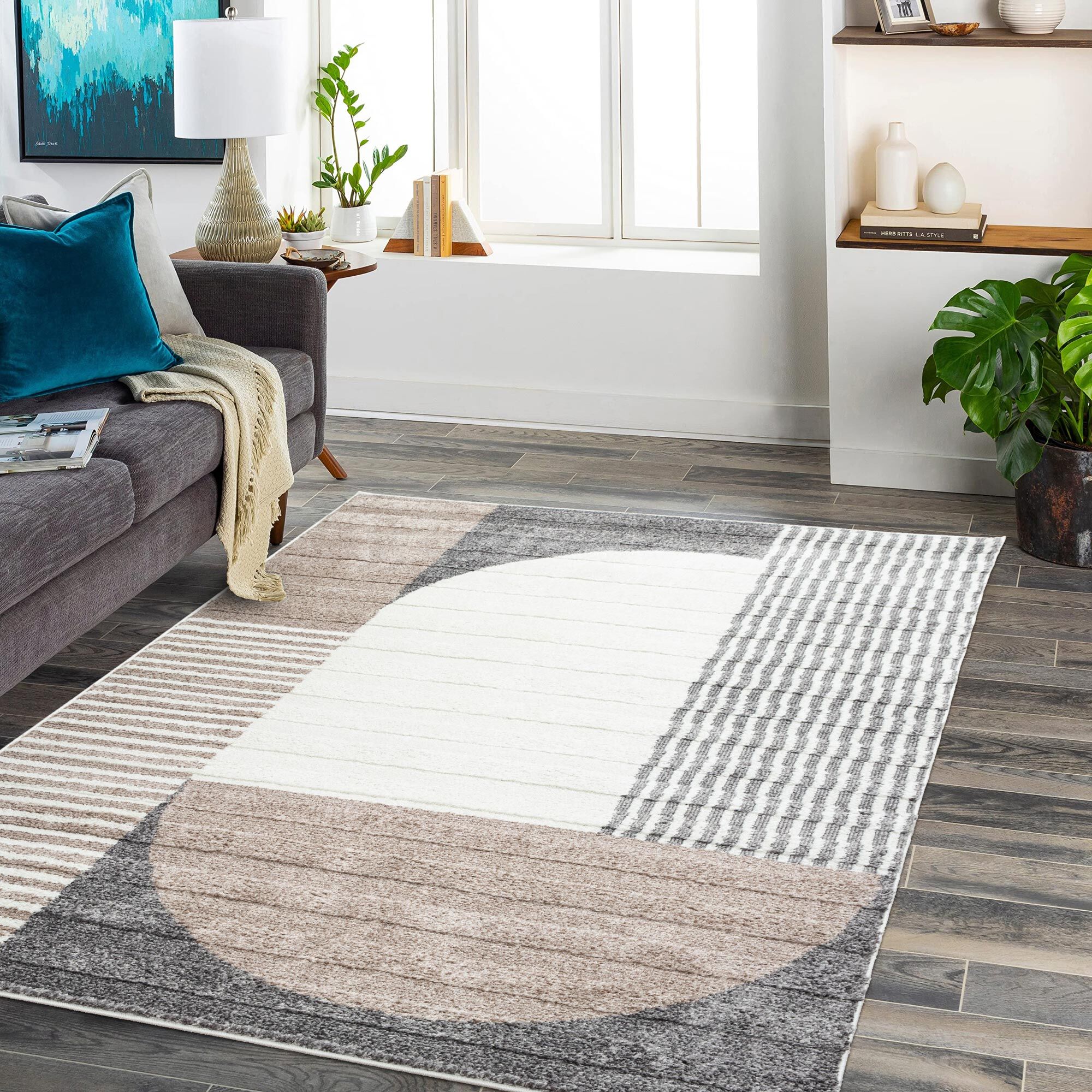 Austin Geometric Striped Rug