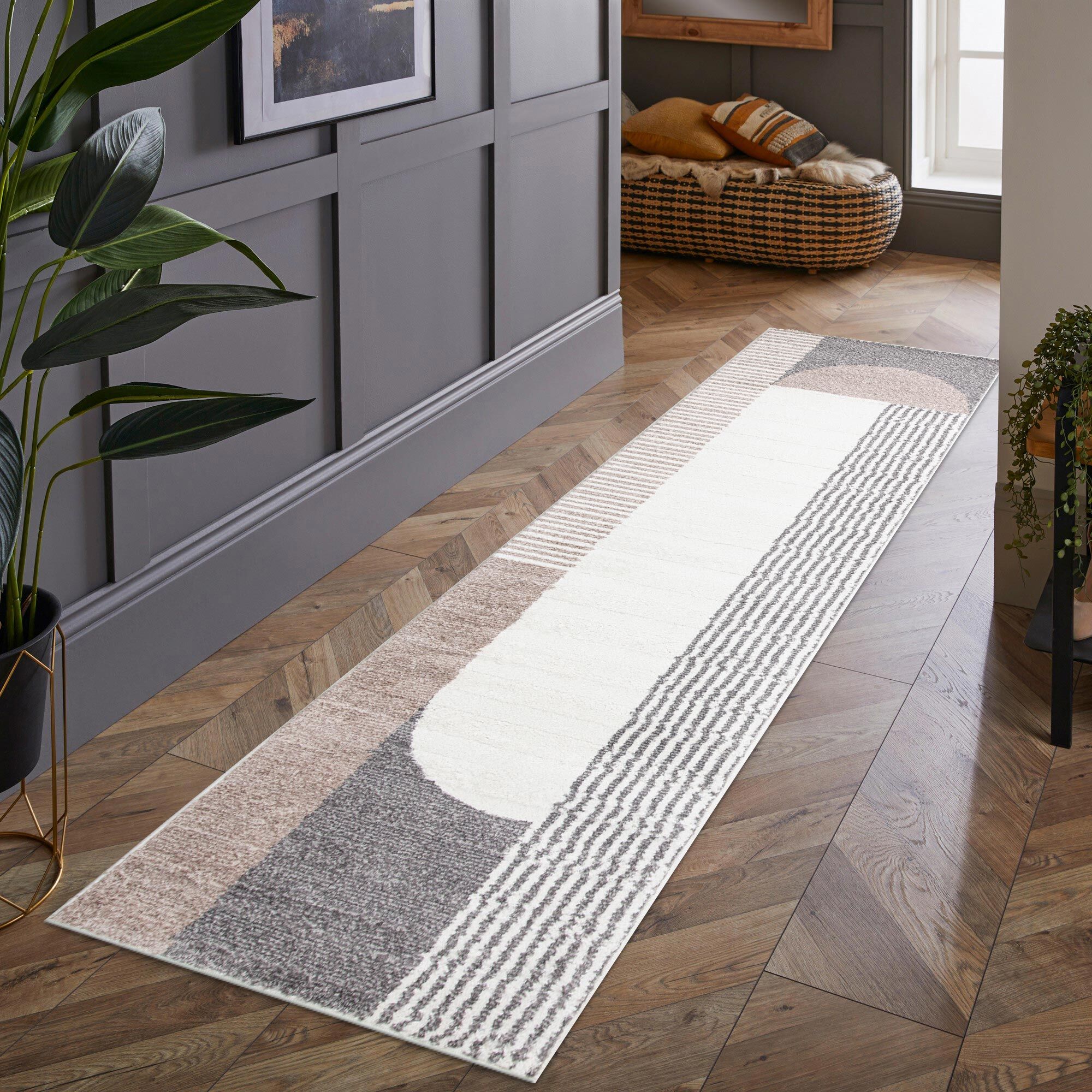 Austin Geometric Striped Rug