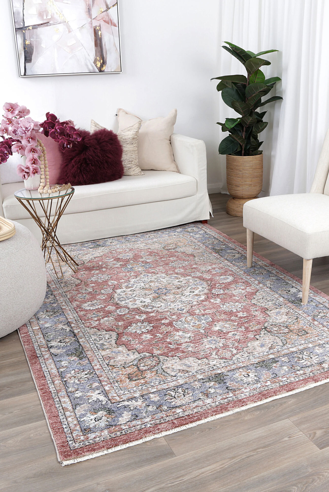 Belle Traditional Medallion Rug(Size 170 x 120cm)