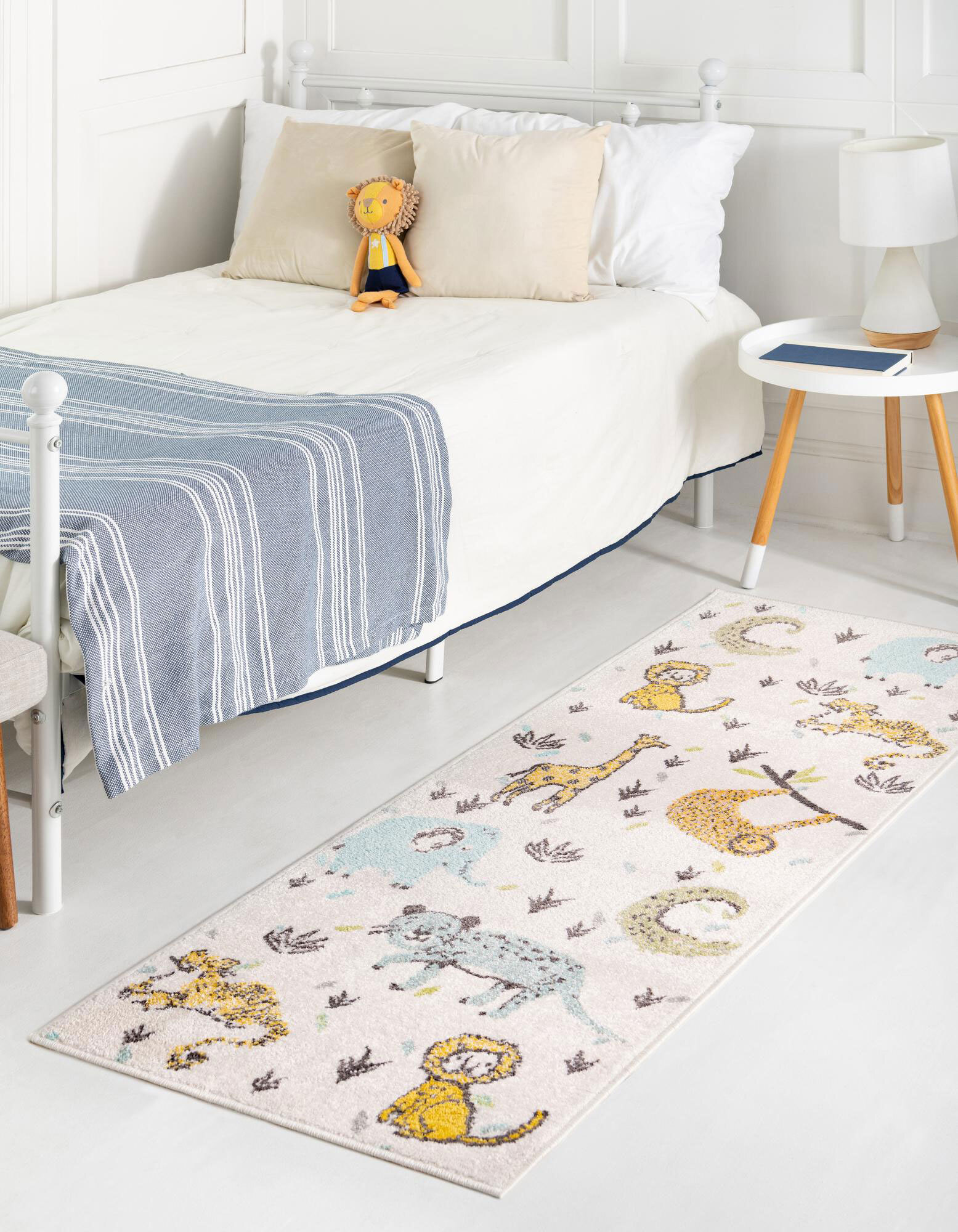 Candy Safari Animals Kids Rug