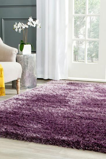 Dream Plain Violet Shaggy Rug(Size 300 x 240cm)