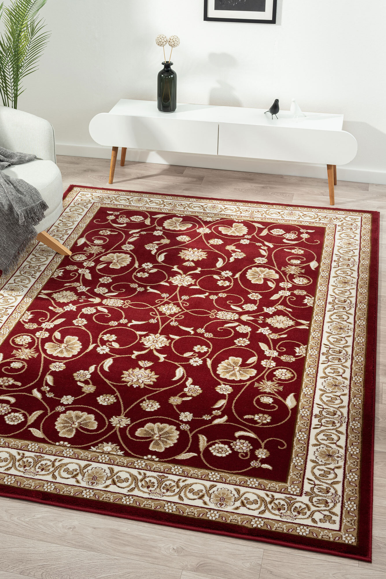 Erwin Traditional Floral Rug(Size 170 x 120cm)