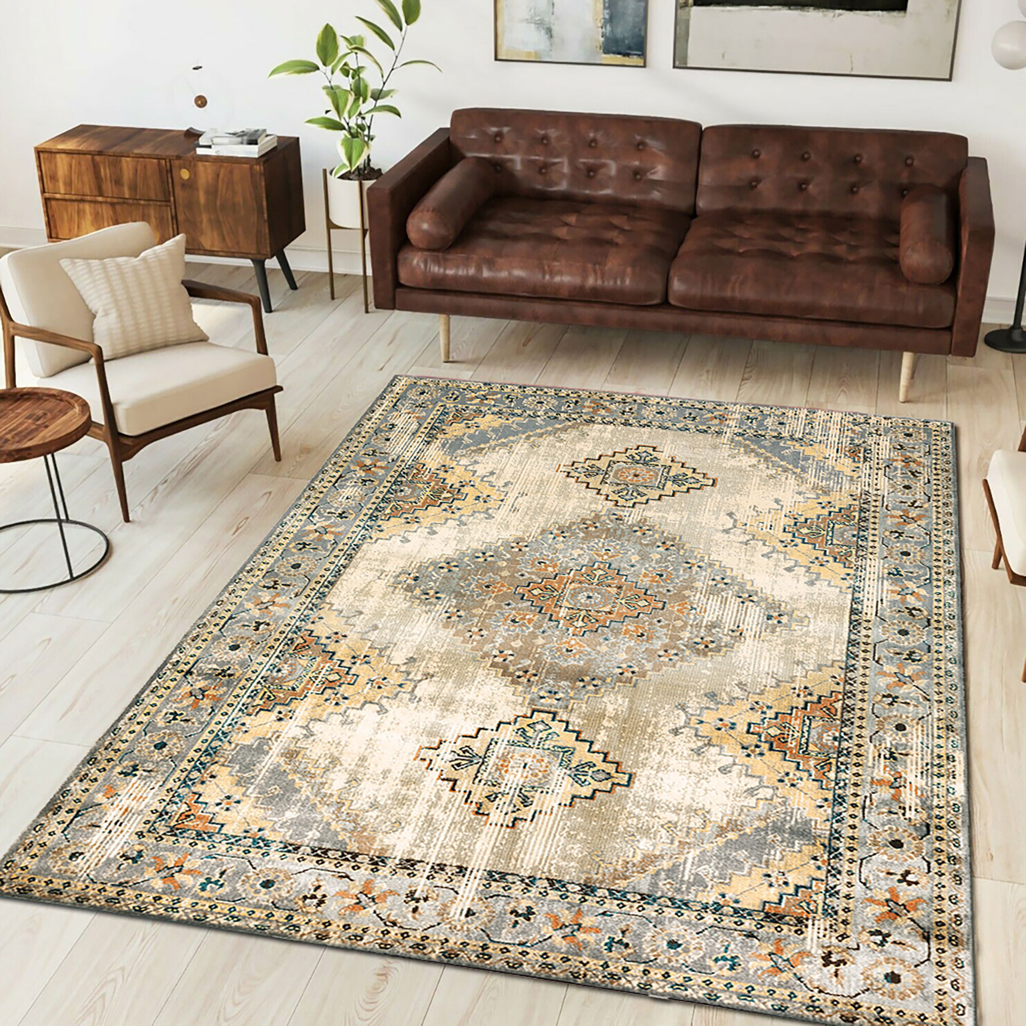 Fred Traditional Medallion Rug