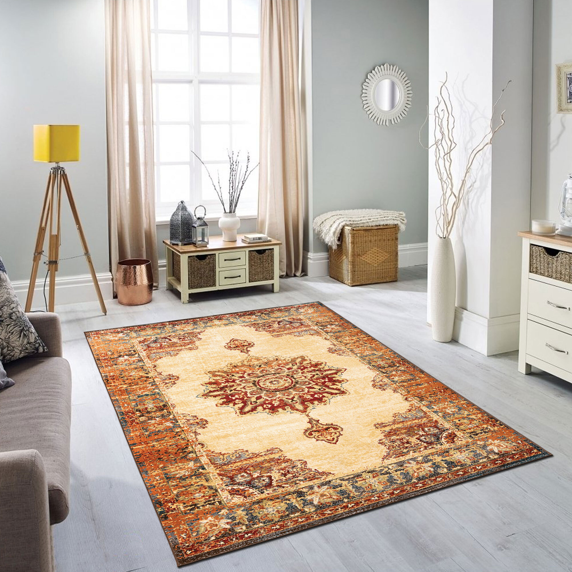 Fred Traditional Medallion Rug