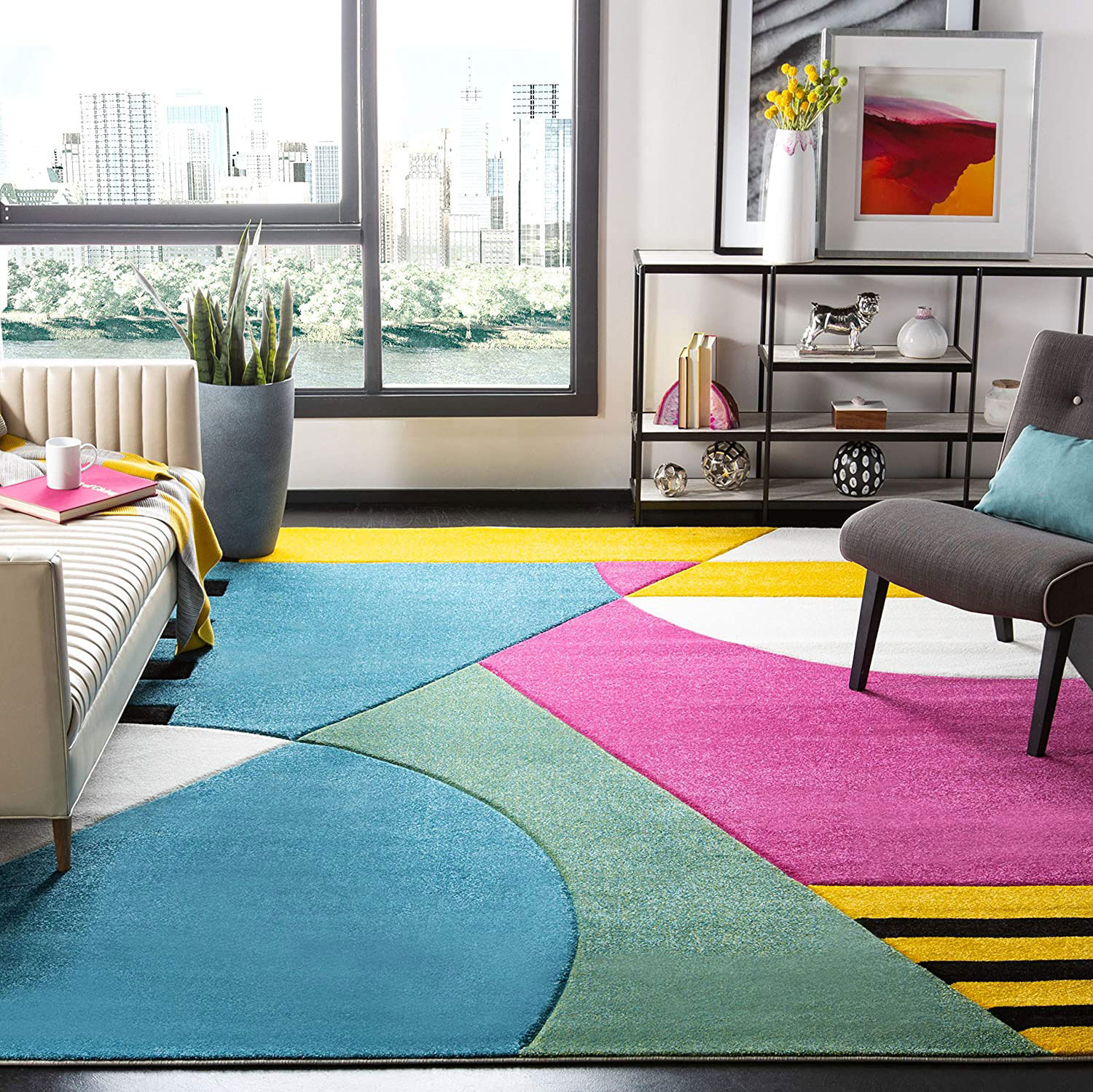 Freya Modern Geometric Rug