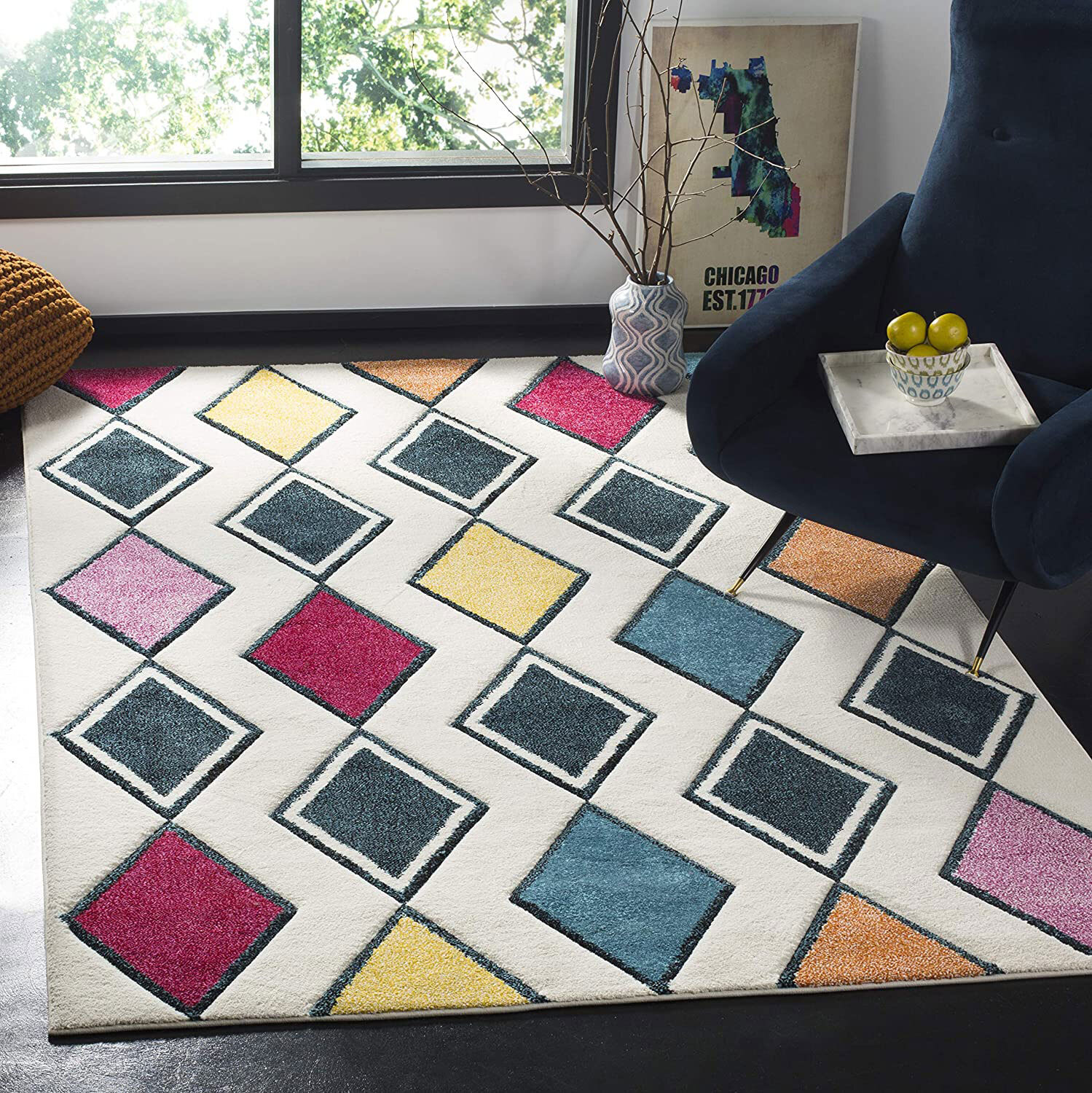 Freya Modern Harlequin Rug