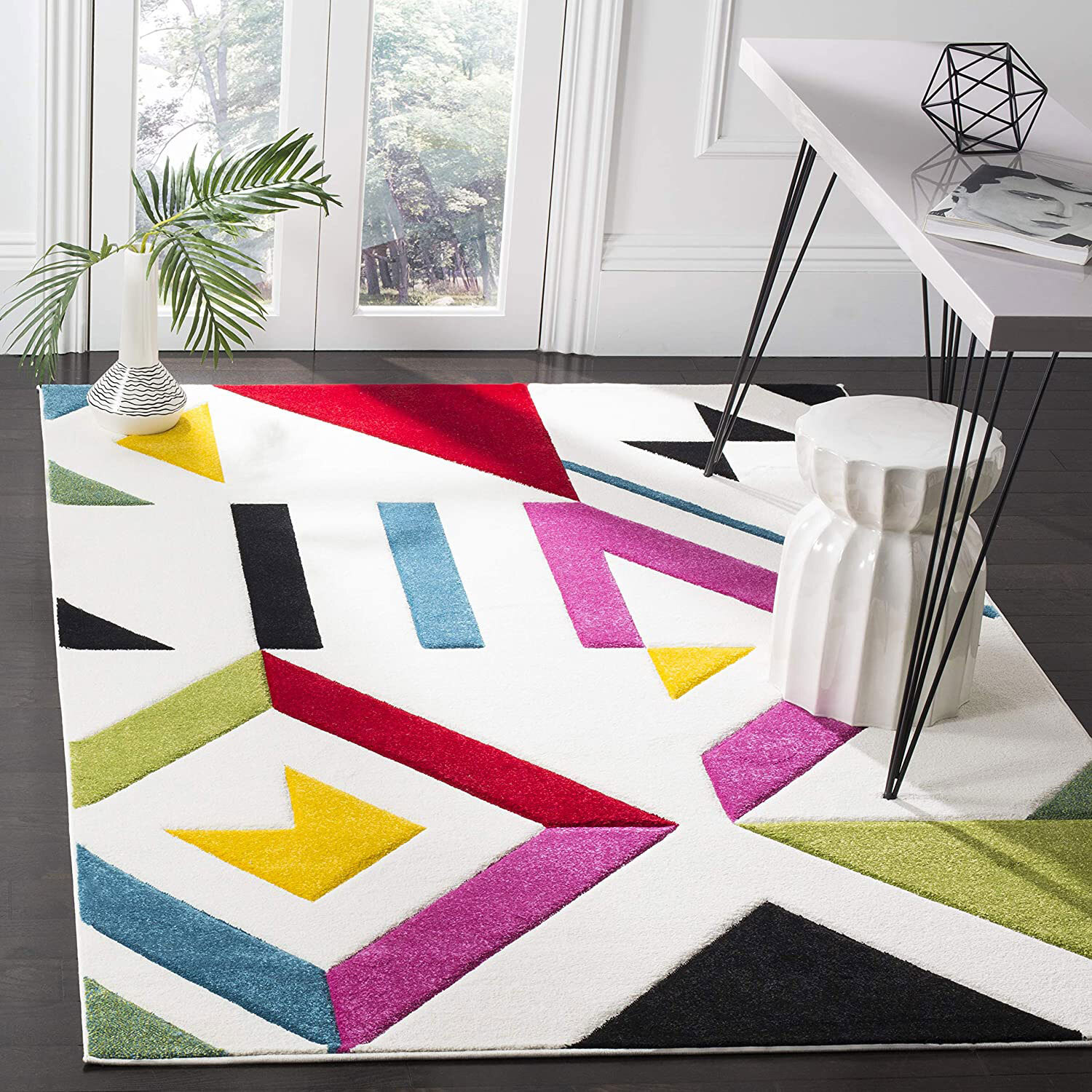 Freya Geometric Modern Rug