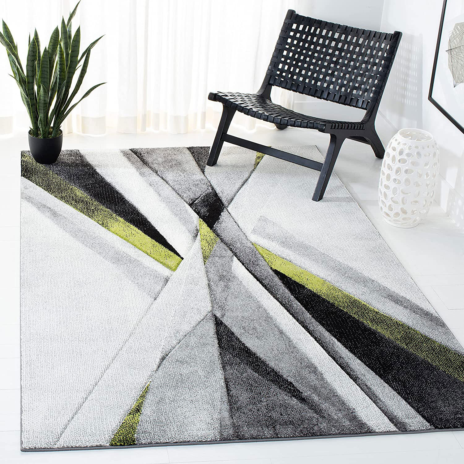 Freya Modern Abstract Carved Rug