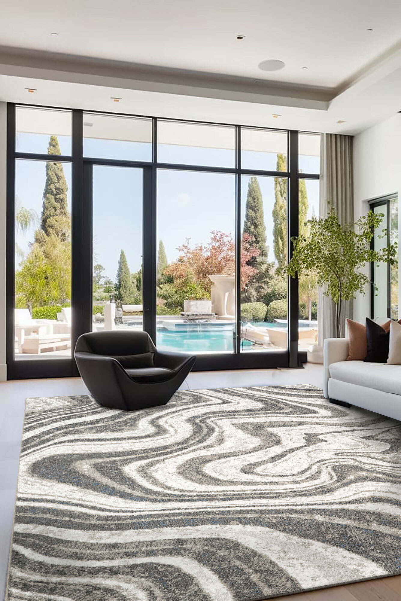 Hebden Modern Abstract Rug(Size 290 x 200cm)