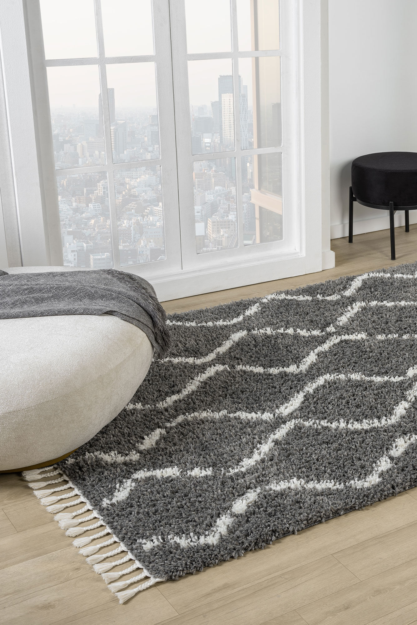 Joey Moroccan Shaggy Rug(Size 230 x 160cm)