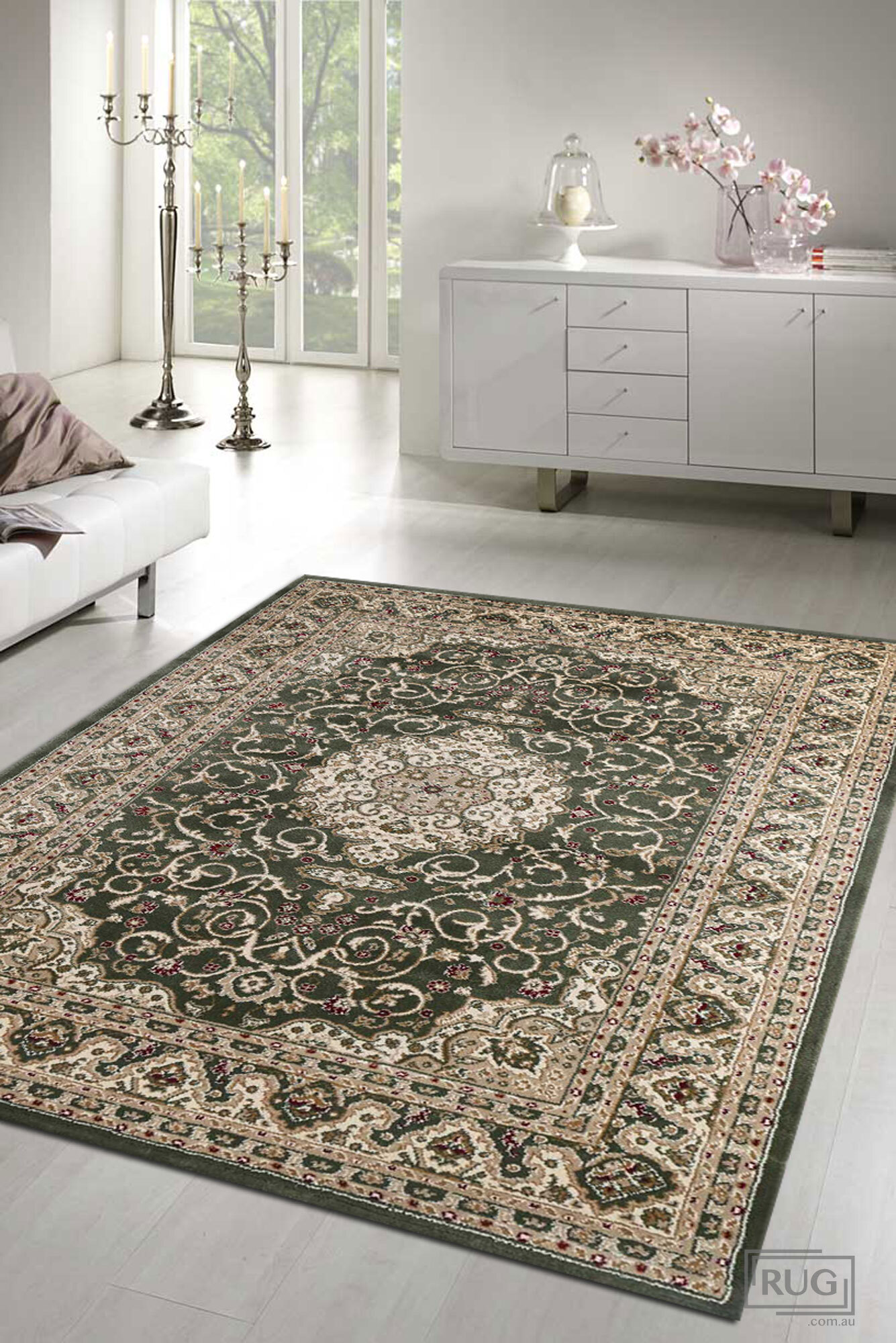 Justin Traditional Classic Rug(Size 120 x 120cm) ROUND