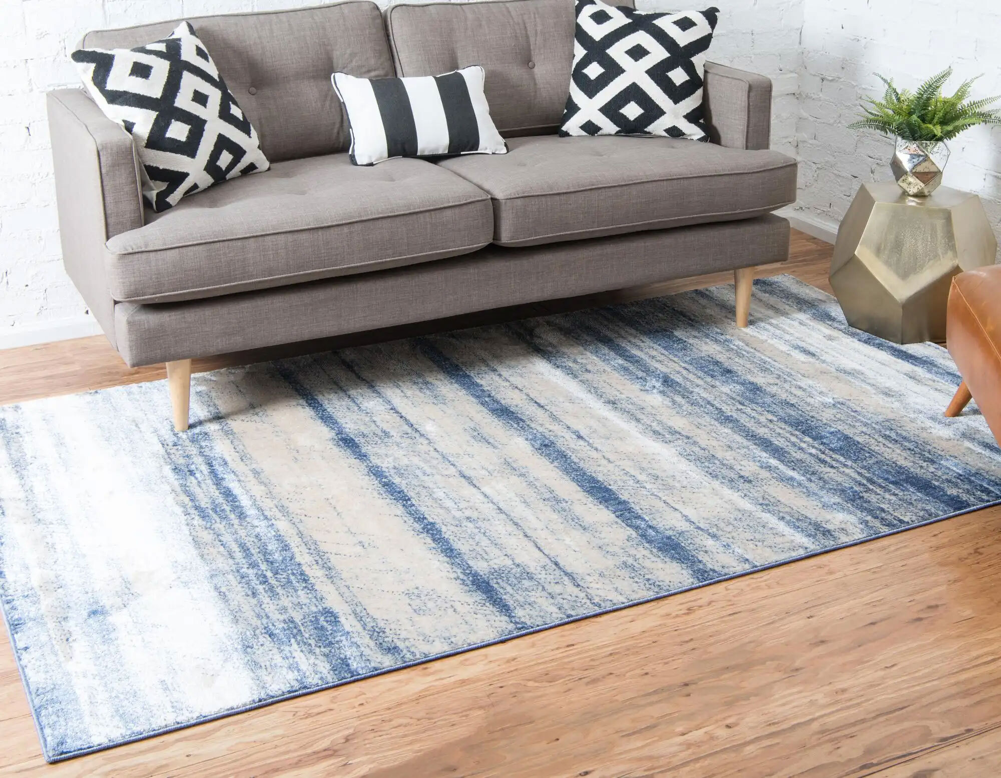 Lisa Contemporary Striped Rug