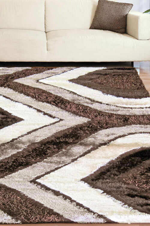 Logan Modern Brown Shaggy Rug(Size 300 x 80cm) RUNNER