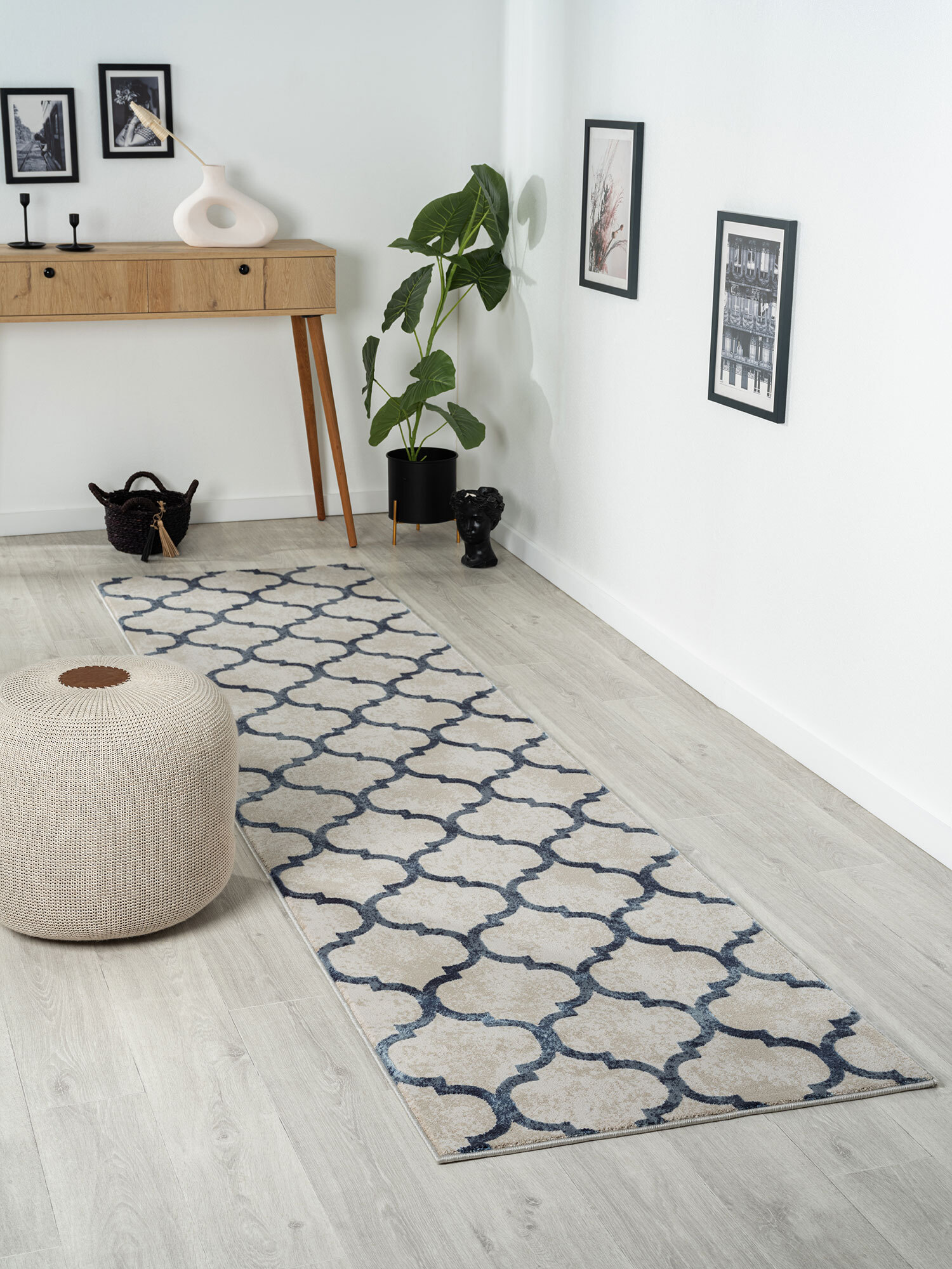 Loren Blue Moroccan Trellis Rug