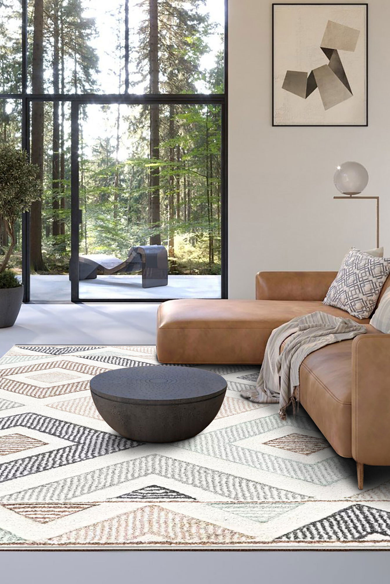 Mylo Geometric Rug(Size 230 x 160cm)