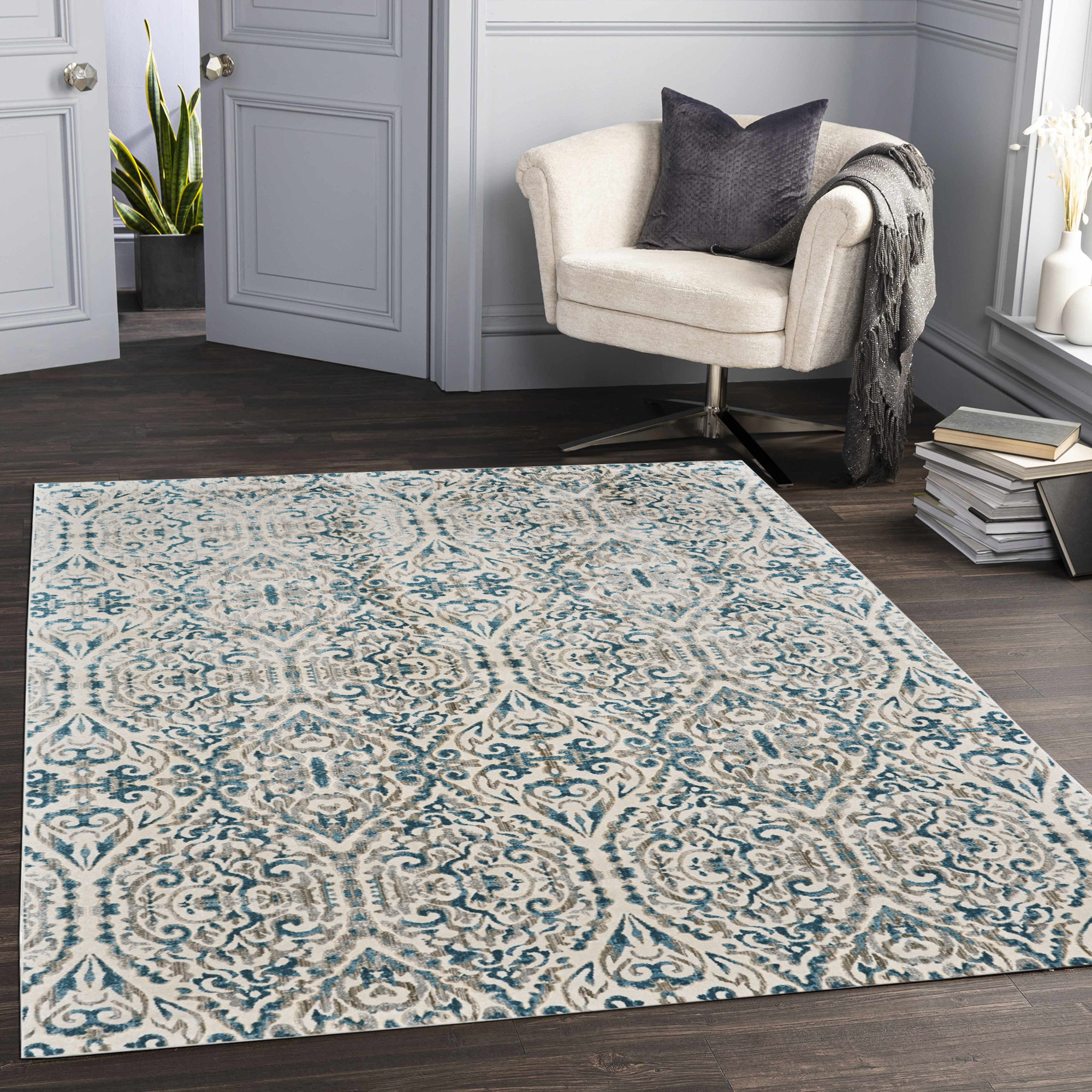 Melissa Contemporary Floral Rug