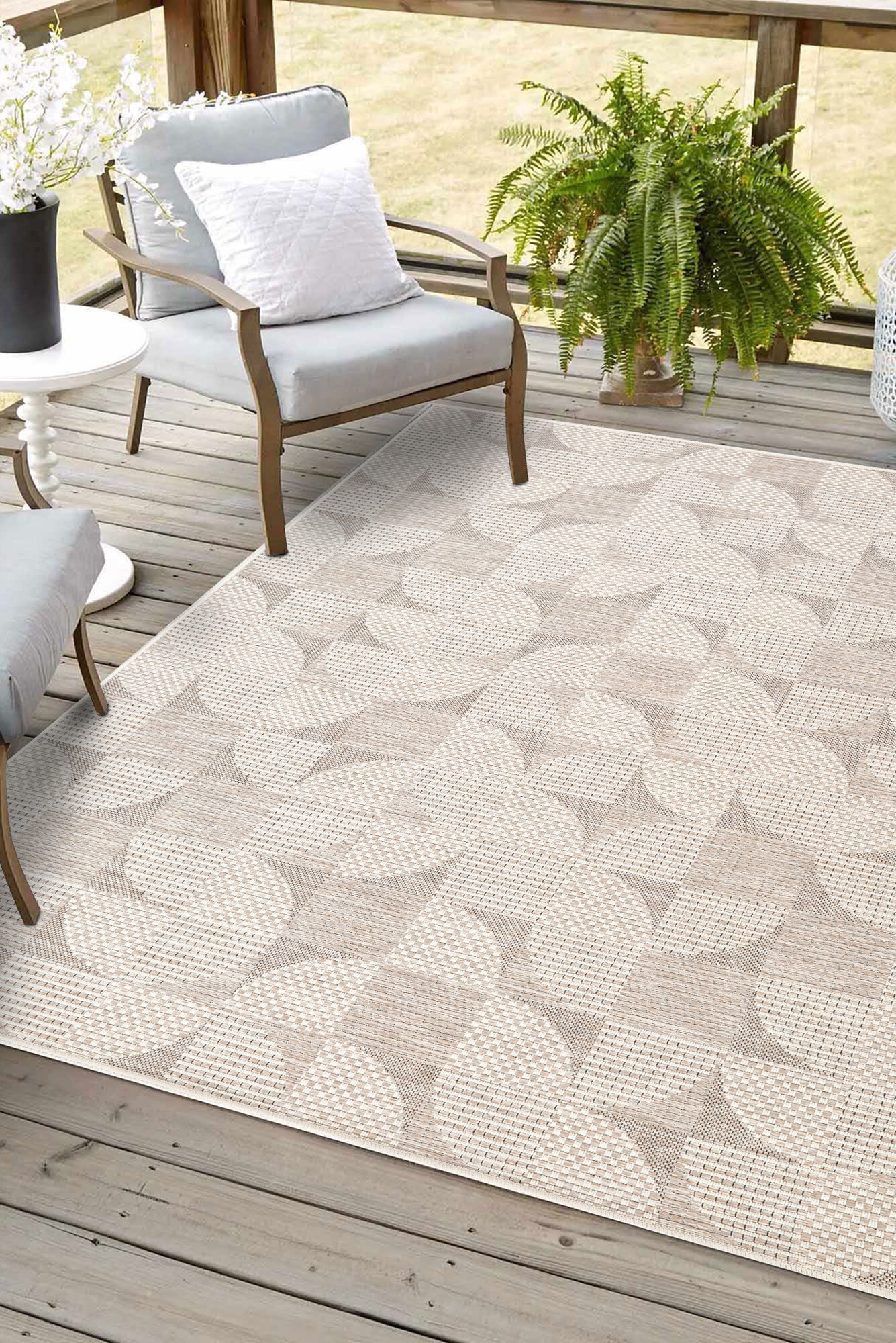 Mateo Geometric Flatweave Rug(Size 230 x 160cm)