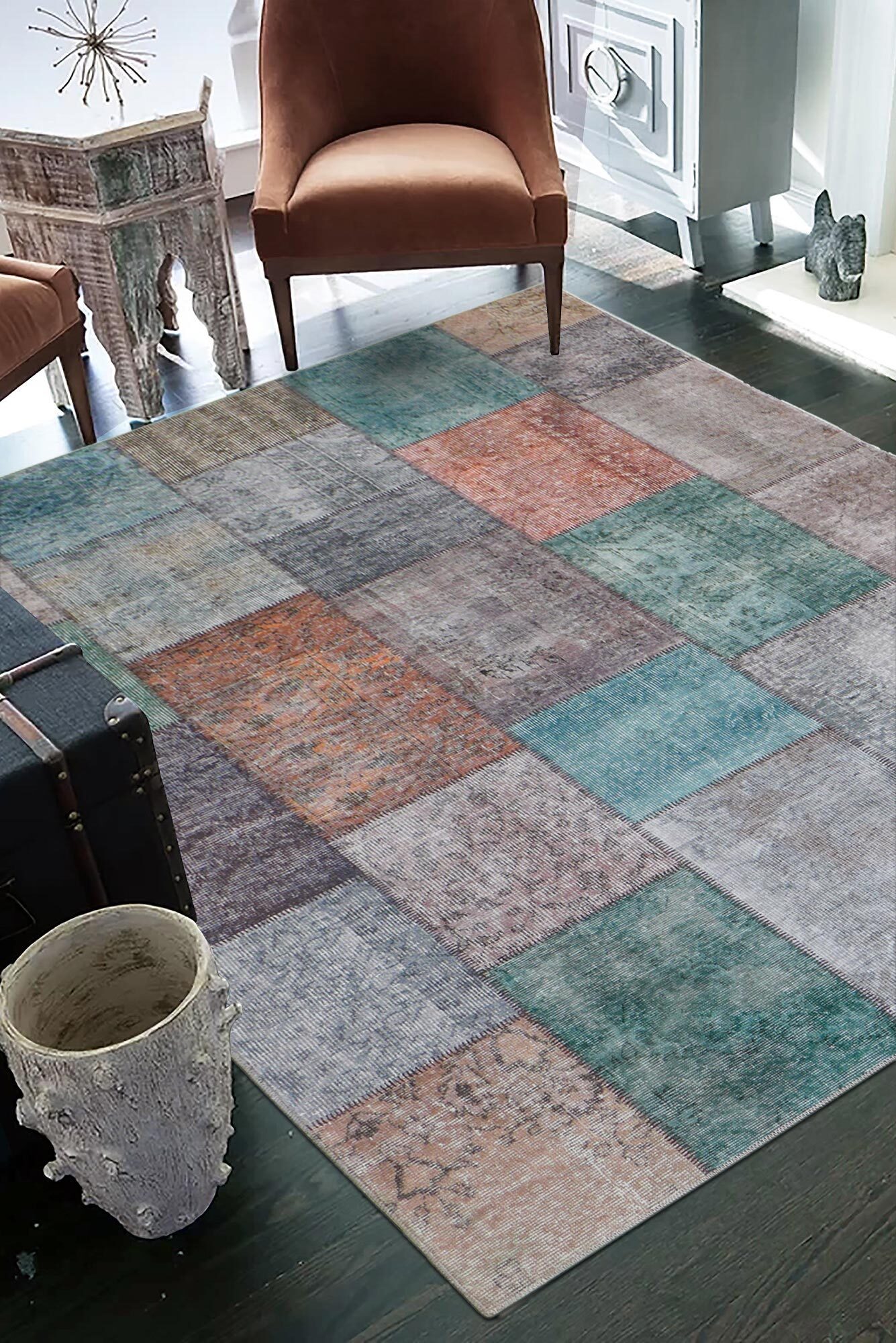 Noble Traditional Patchwork Rug (Size 230 x 160cm)