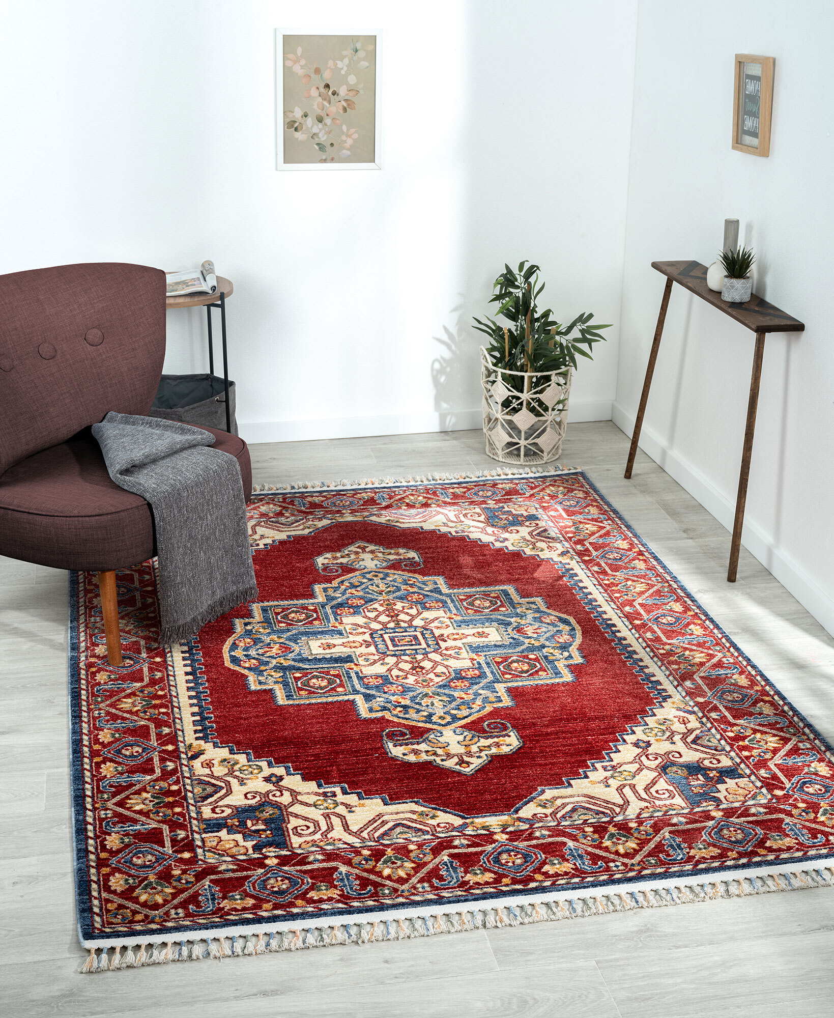 Opal Traditional Medallion Rug