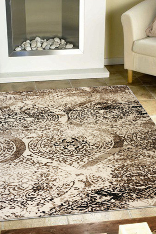 Sade Beige Contemporary Rug(Size 170 x 120cm)