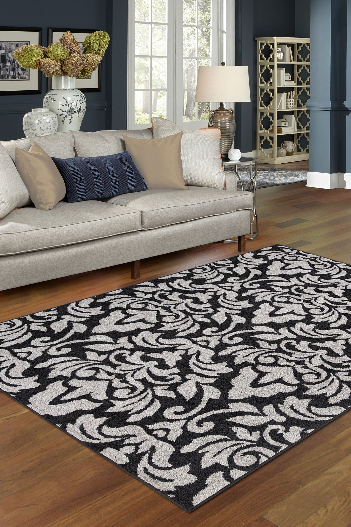 Sandy Contemporary Floral Rug(Size 330 x 240cm)