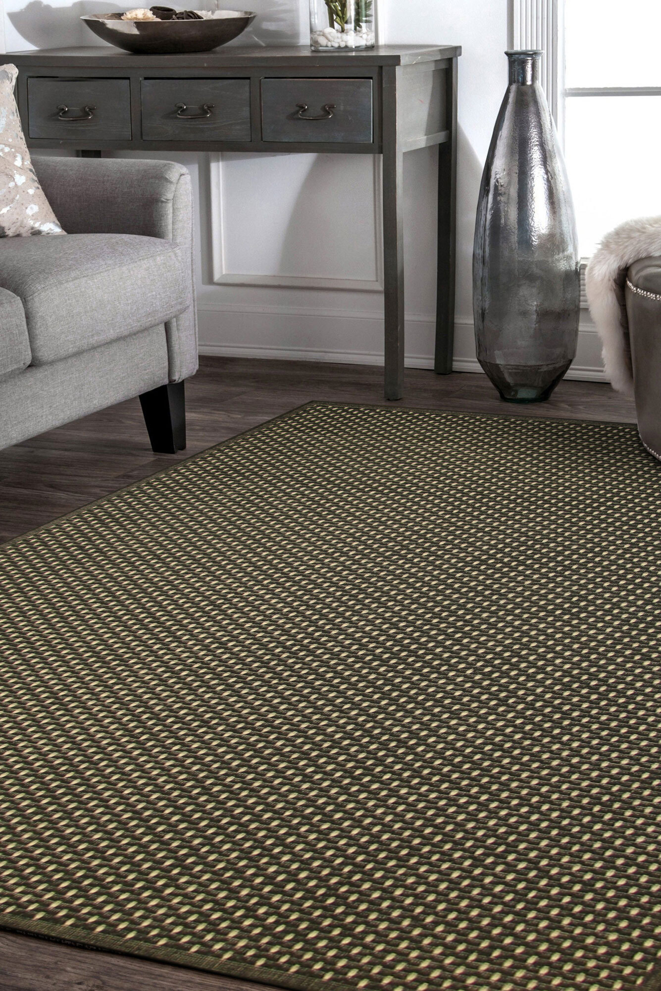 Storm Plain Indoor Outdoor Rug(Size 230 x 160cm)