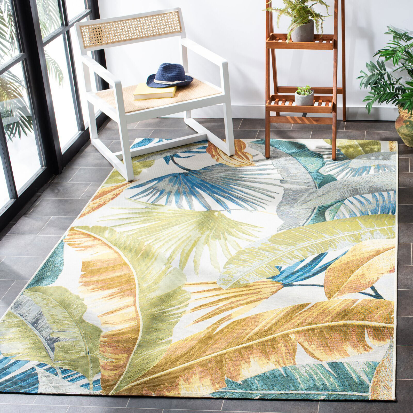 Sole Leaves Indoor & Outdoor Rug