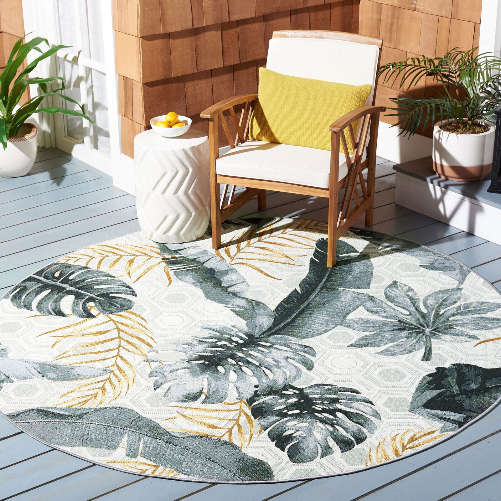 Sole Leaves Indoor & Outdoor Rug