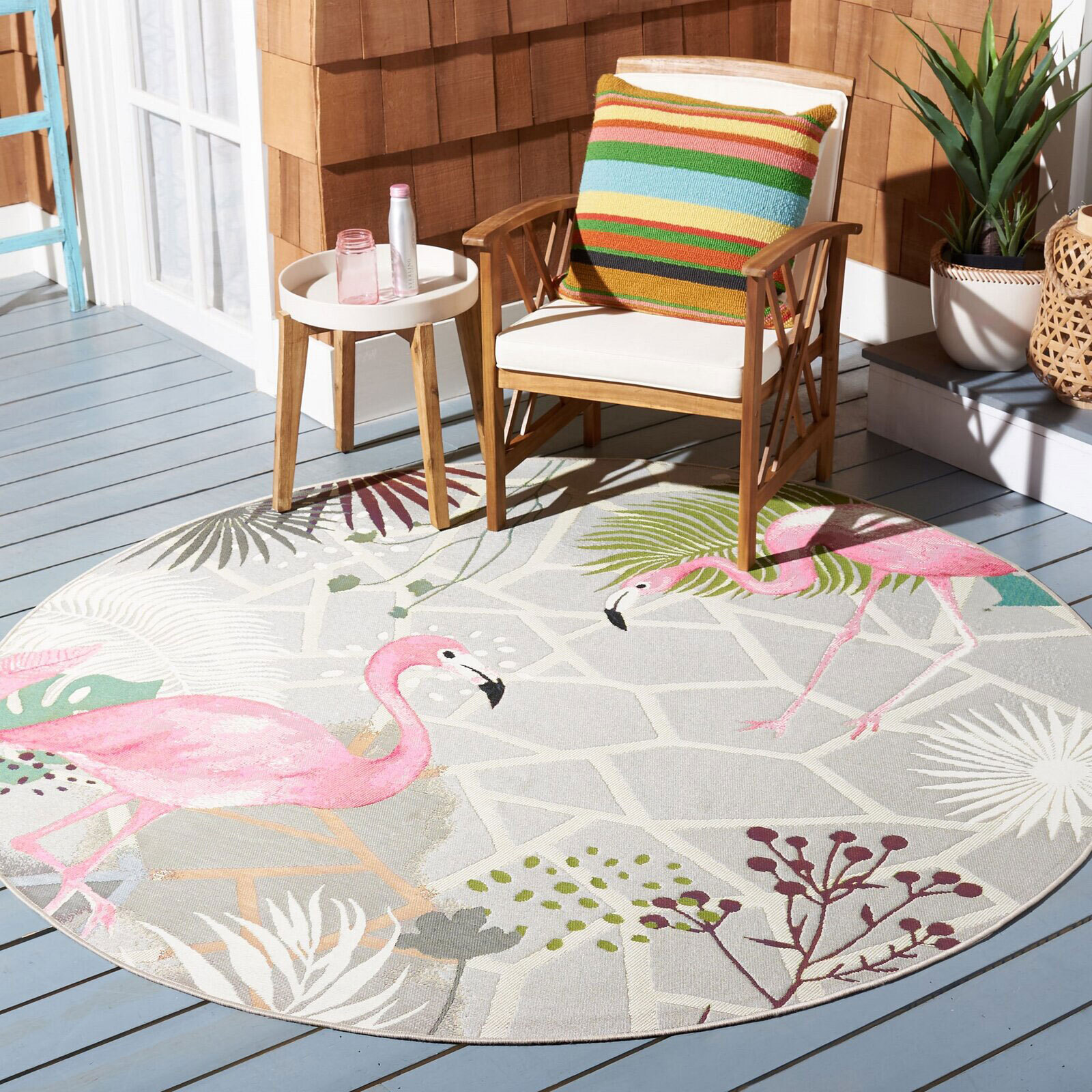 Sole Flamingo Tropical Picture Rug