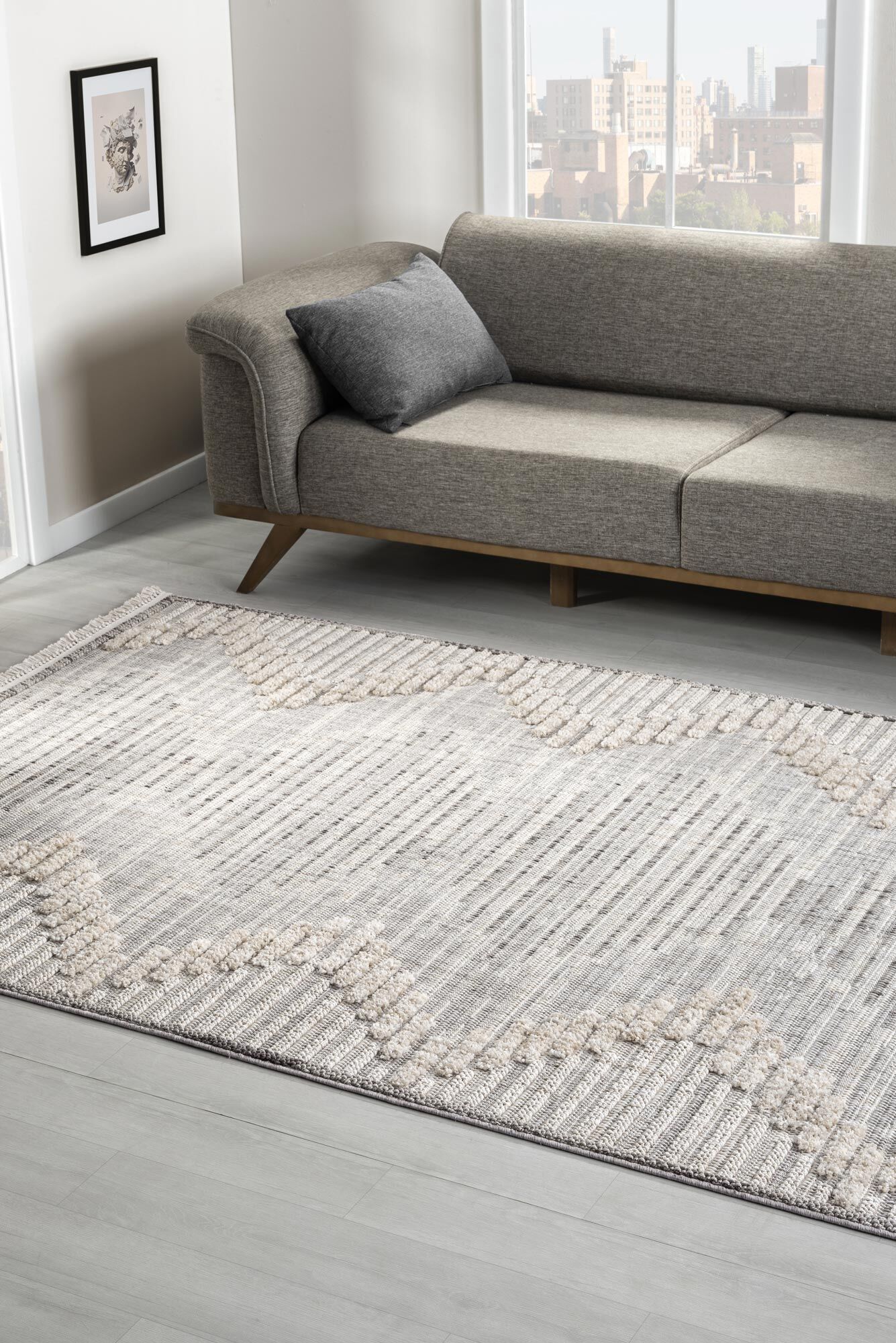 Spain Modern Geometric Rug(Size 230 x 160cm)