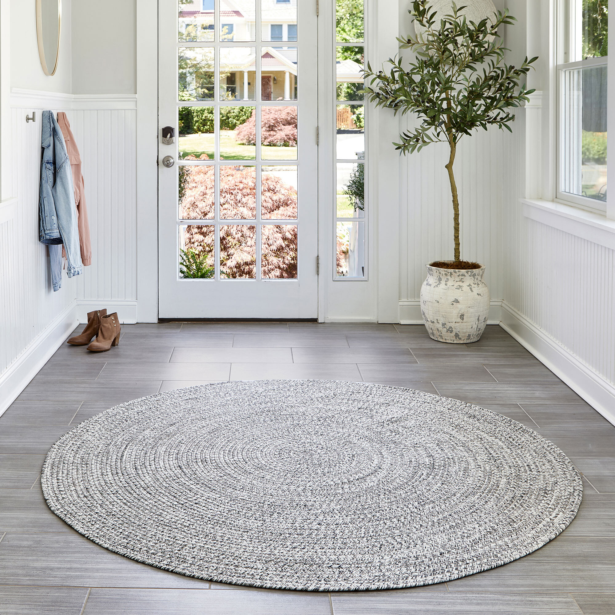 San Pietro Plain Hand Braided Rug