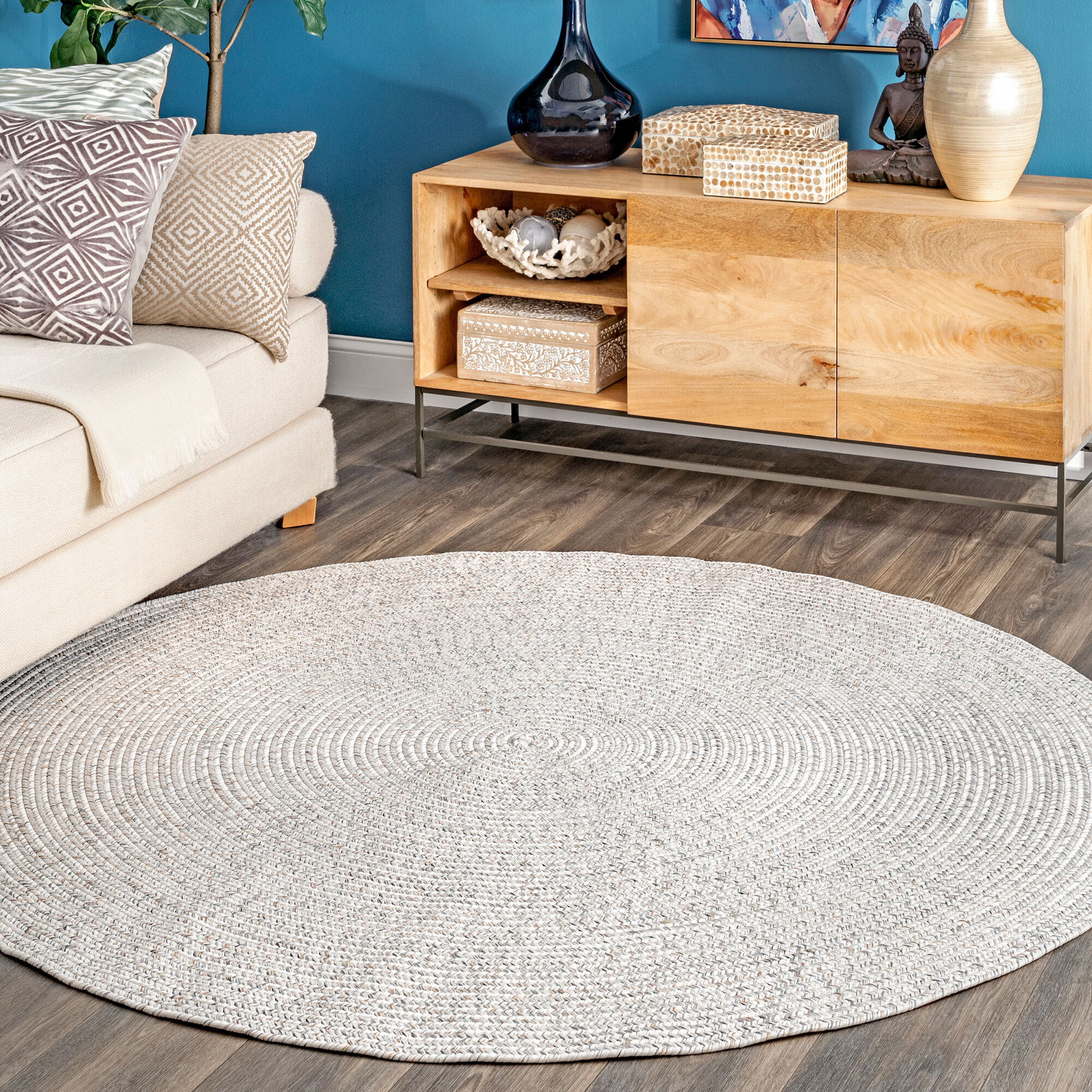 San Pietro Ivory Hand Braided Rug