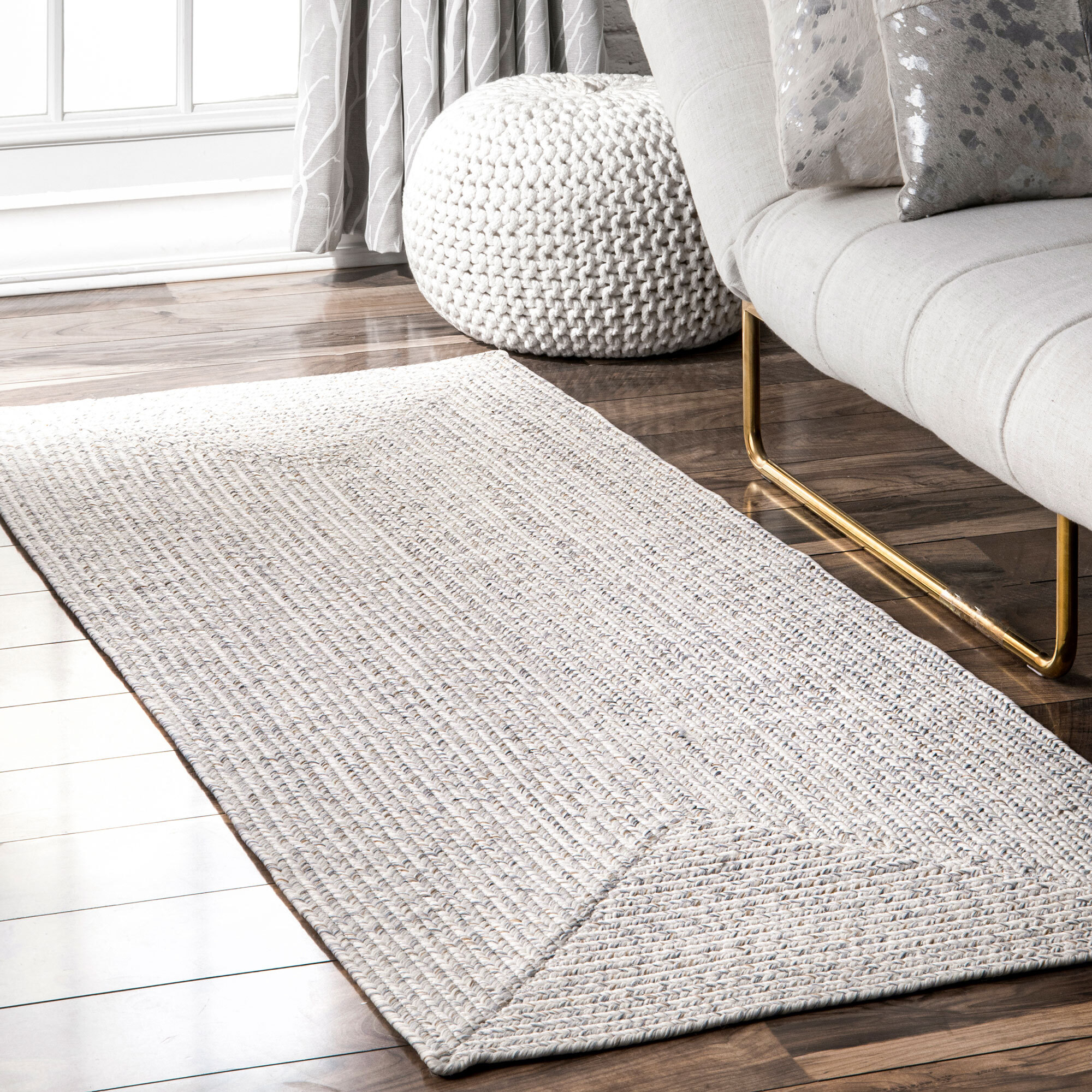 San Pietro Ivory Hand Braided Rug