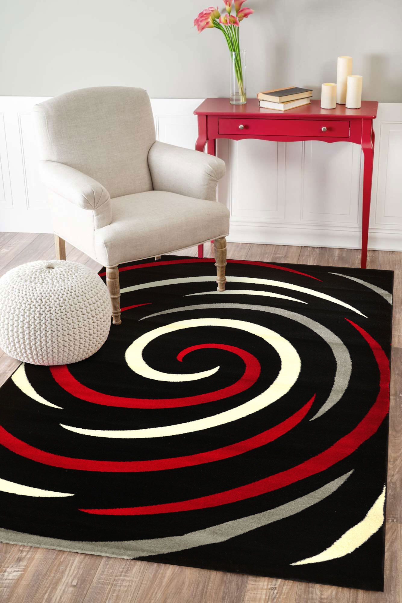 Sky Modern Circle Pattern Rug(Size 180 x 120cm)