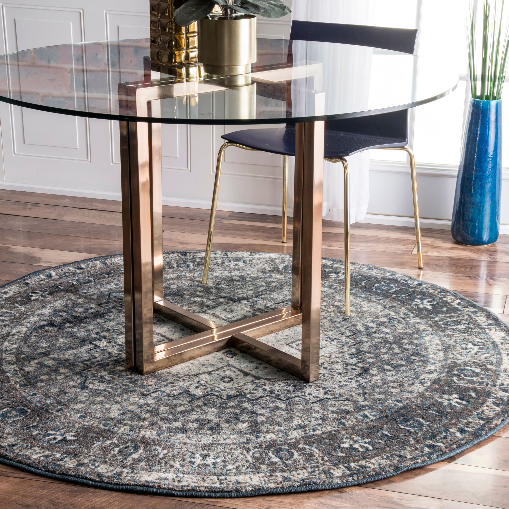 Ugo Overdyed Medallion Rug