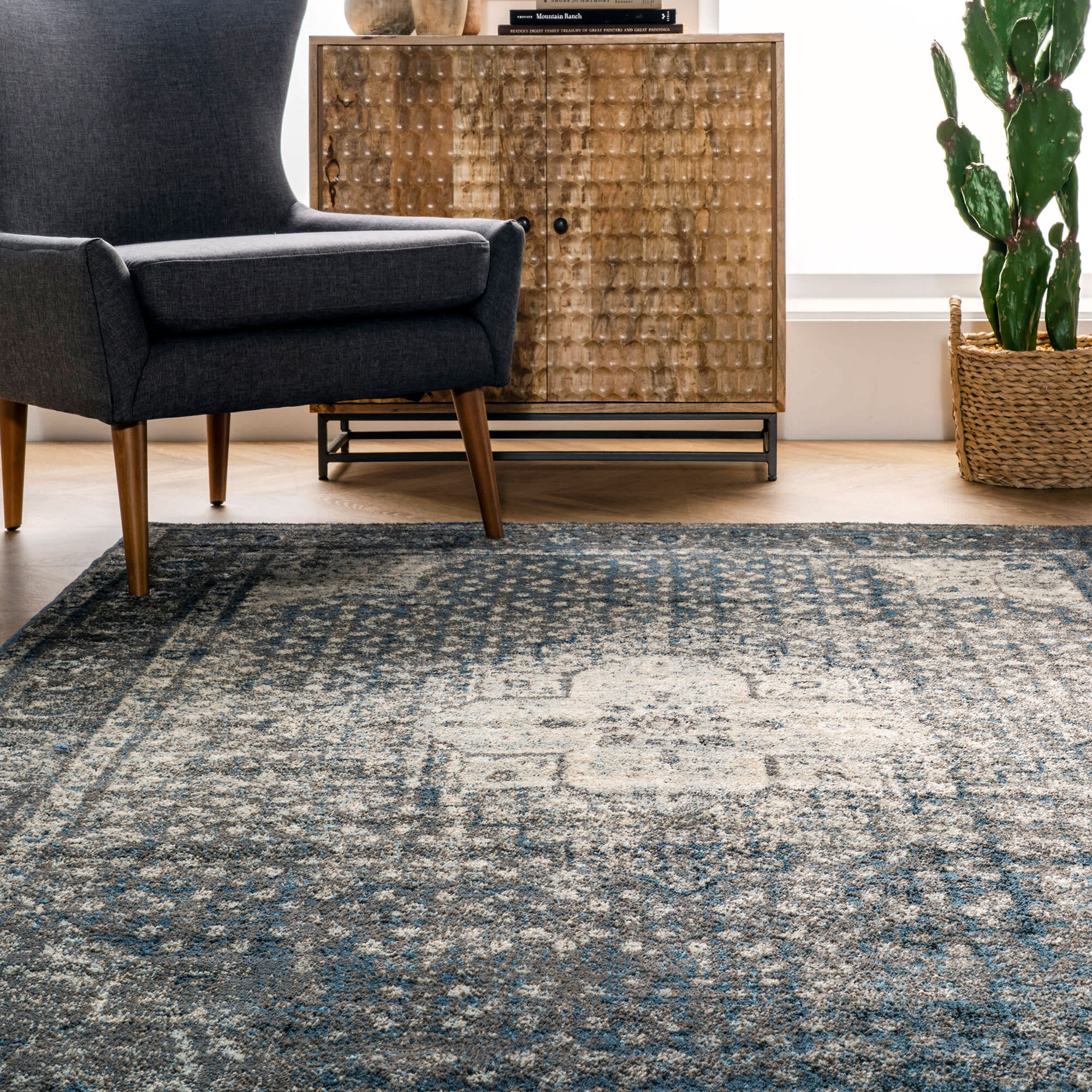 Ugo Overdyed Medallion Rug