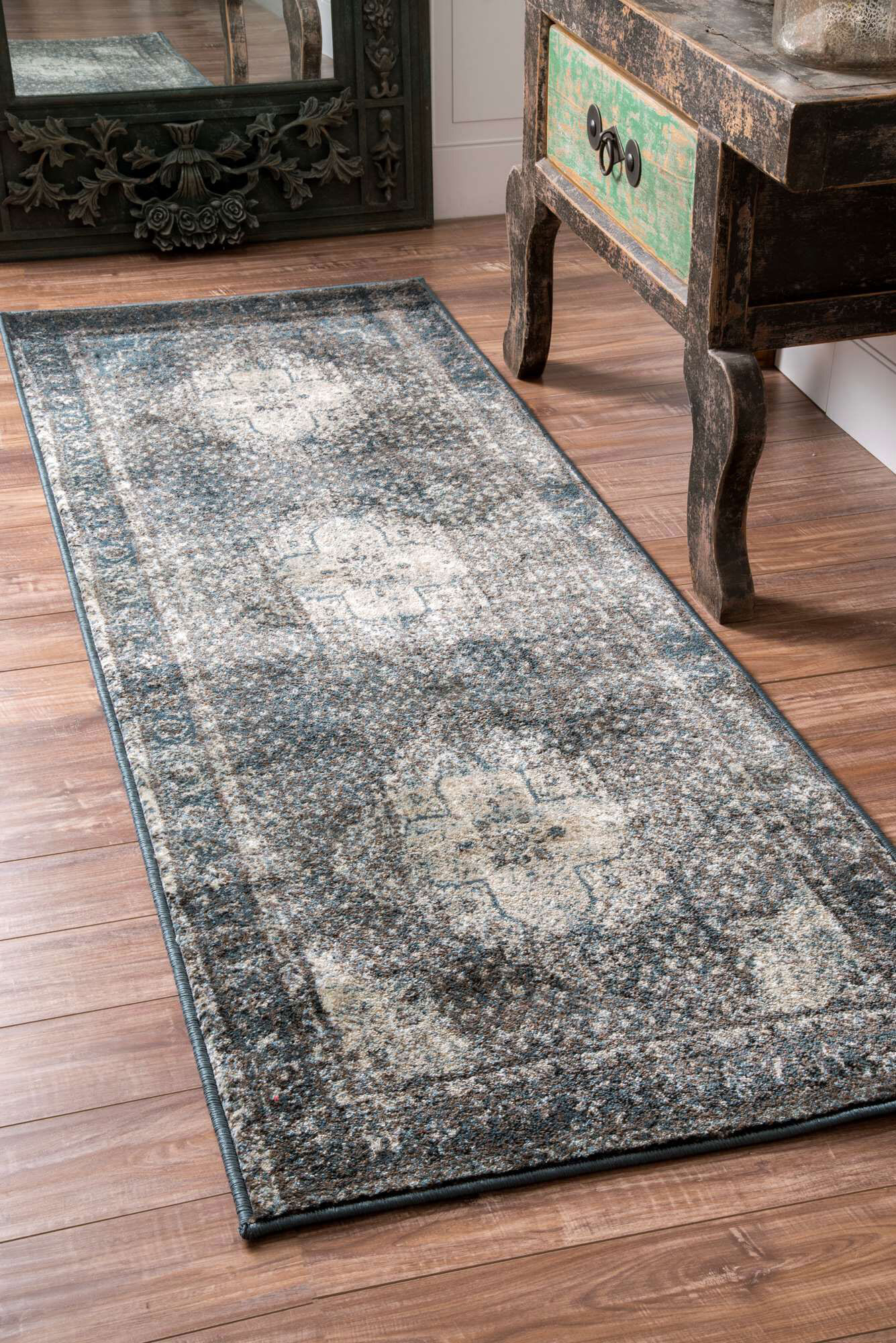 Ugo Overdyed Medallion Rug