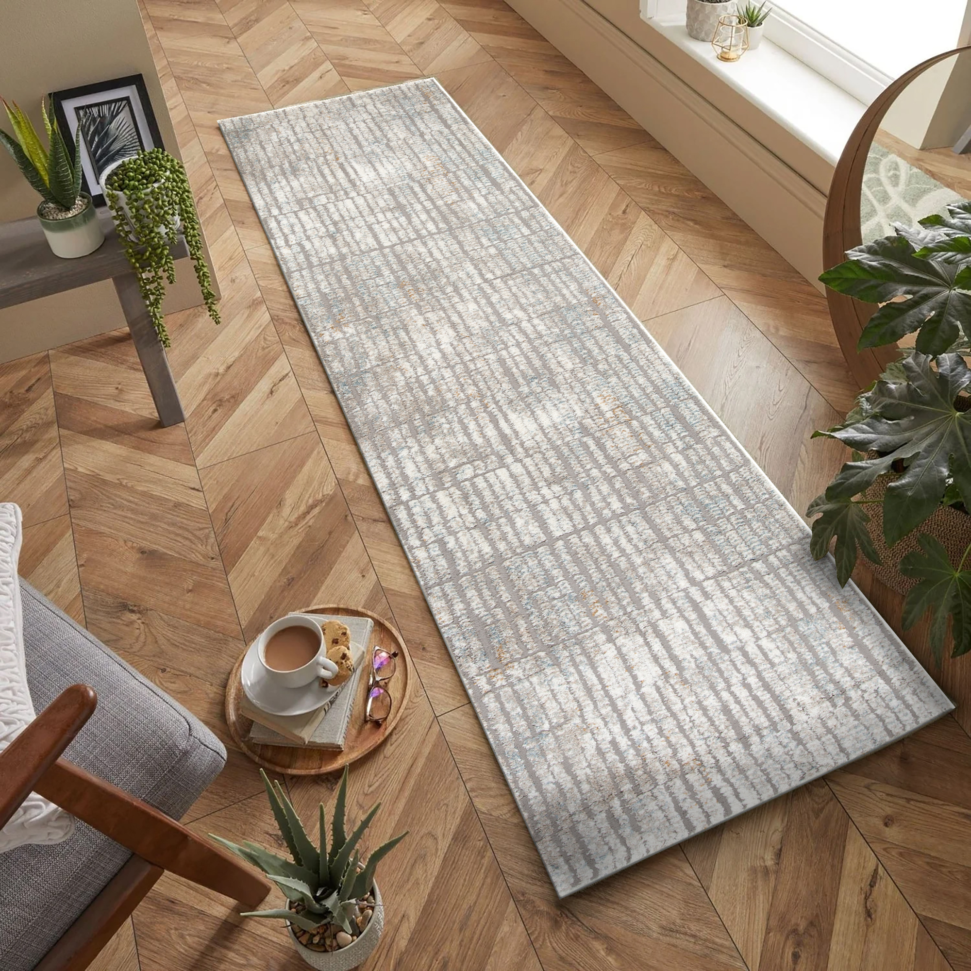 Venus Geometric Striped Rug