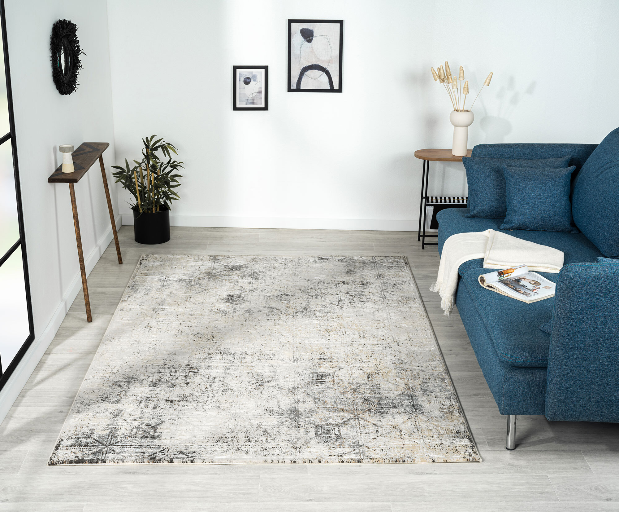 Vision Embossed Abstract Rug