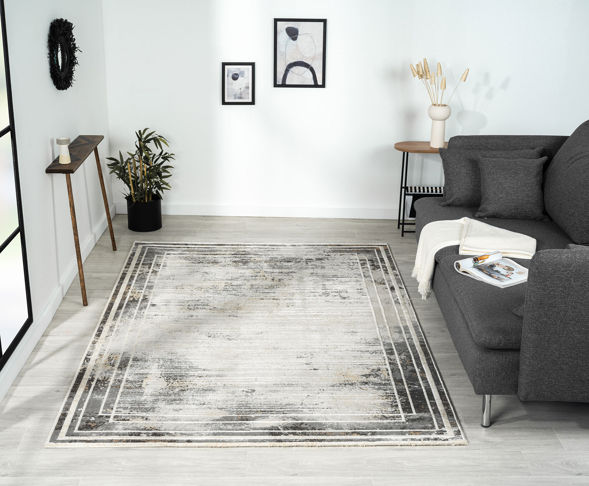 Vision Contemporary Border Rug