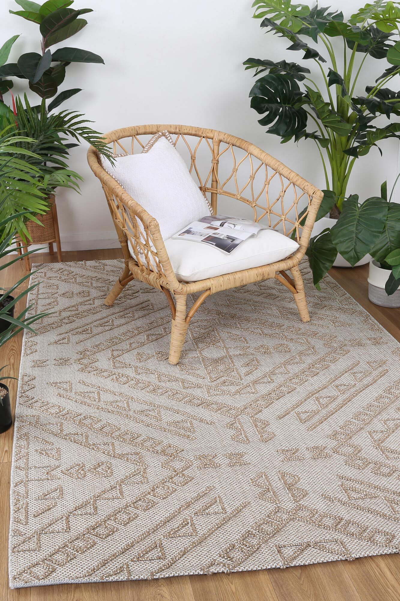 Viva Geometric Flatweave Rug(Size 230 x 160cm)