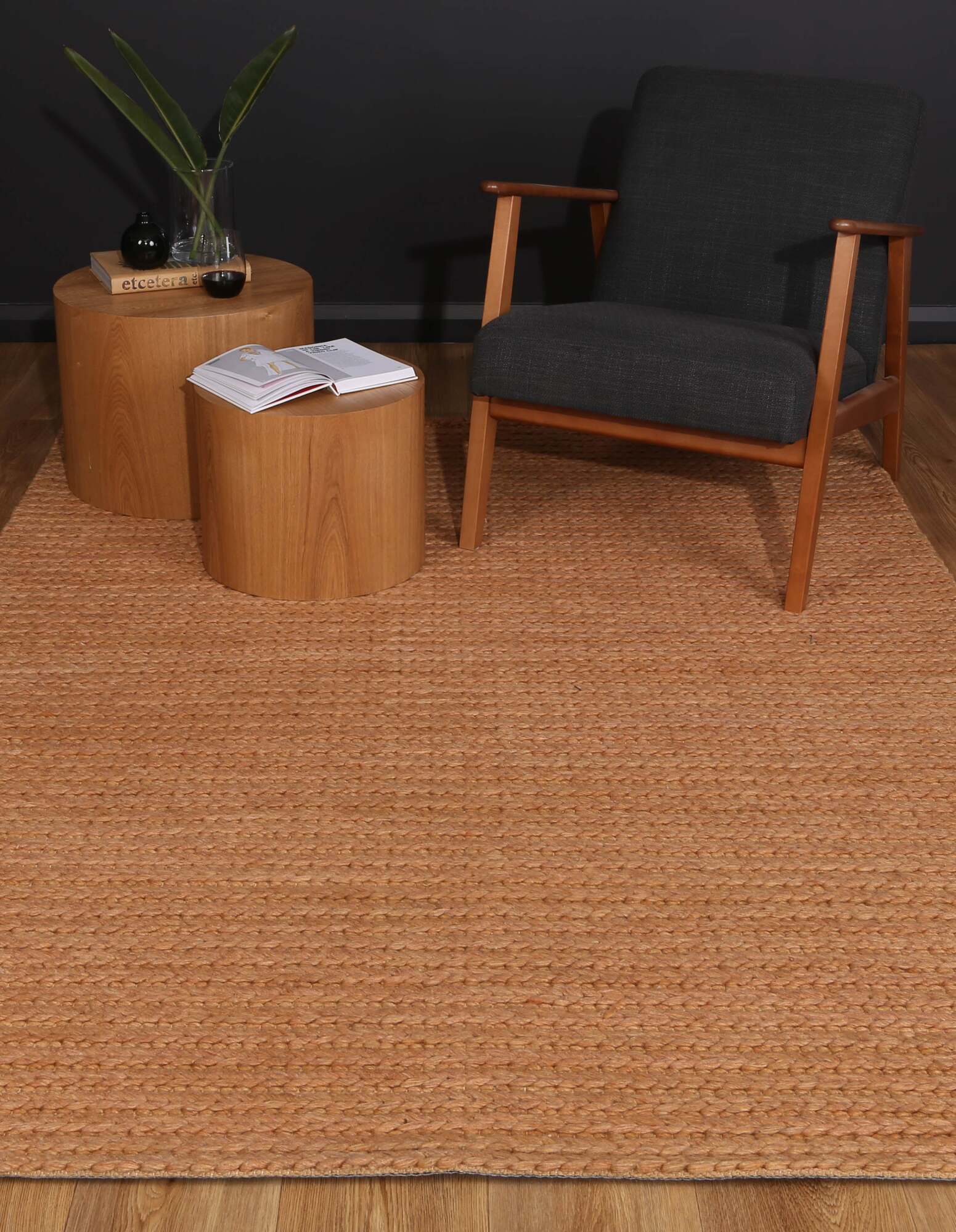 Zuri Orange Hand Loomed Rug(Size 230 x 160cm)