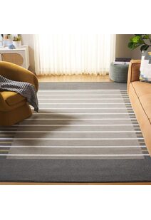 Alfa Modern Striped Border Rug