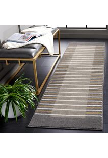 Alfa Modern Striped Border Rug